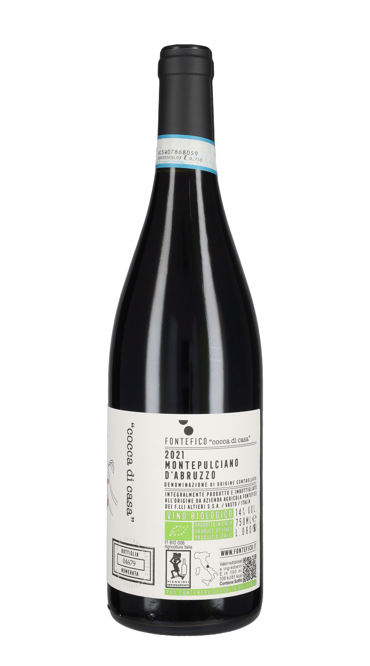 Montepulciano d'Abruzzo 'Cocca di Casa' Fontefico 2021