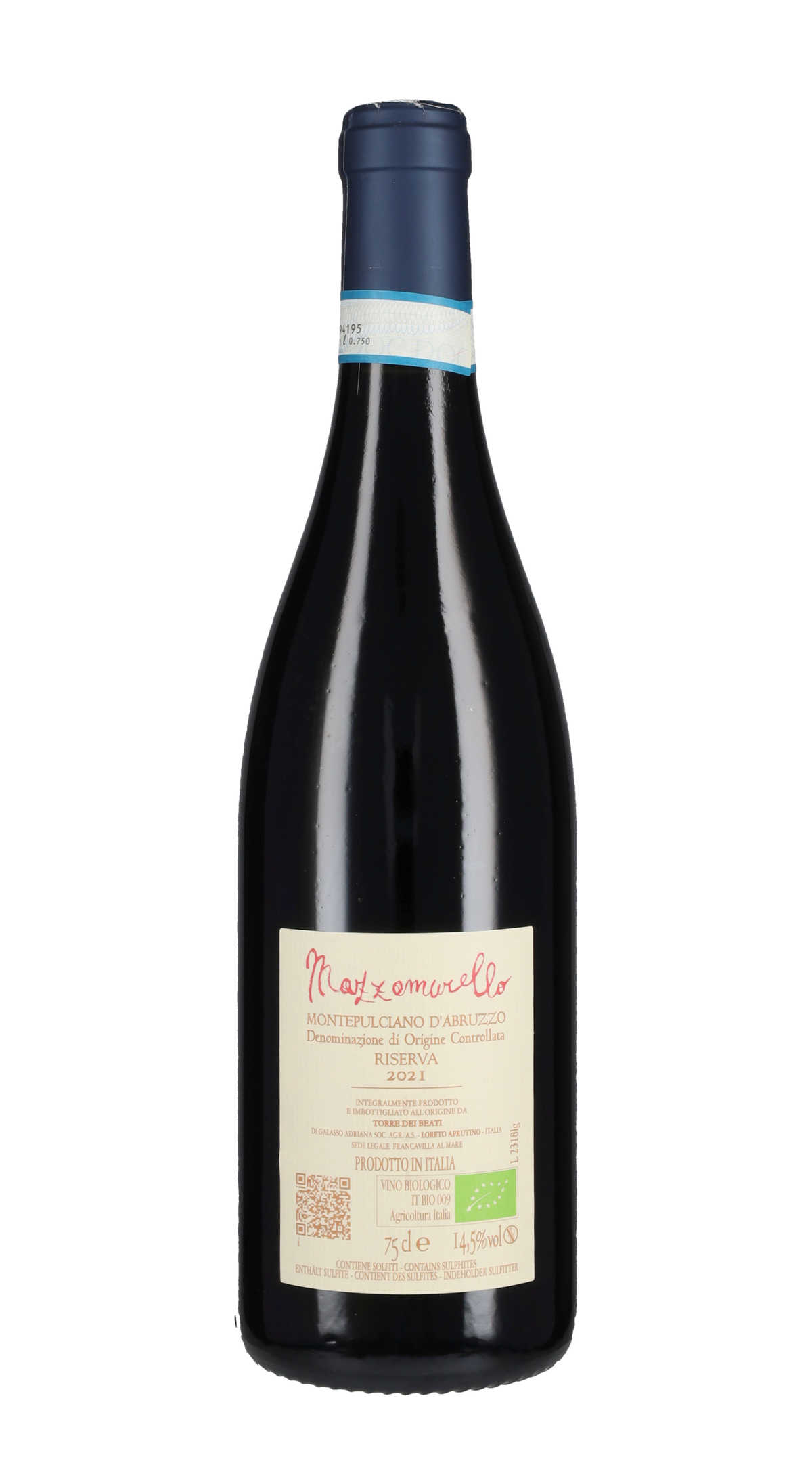 Montepulciano d'Abruzzo 'Mazzamurello' Torre dei Beati 2021