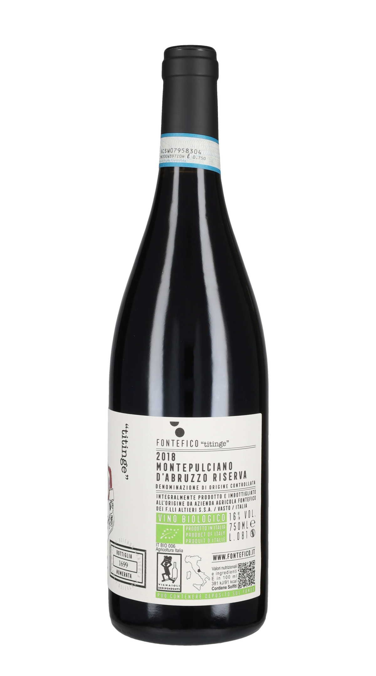 Montepulciano d'Abruzzo Riserva 'Titinge' Fontefico 2018