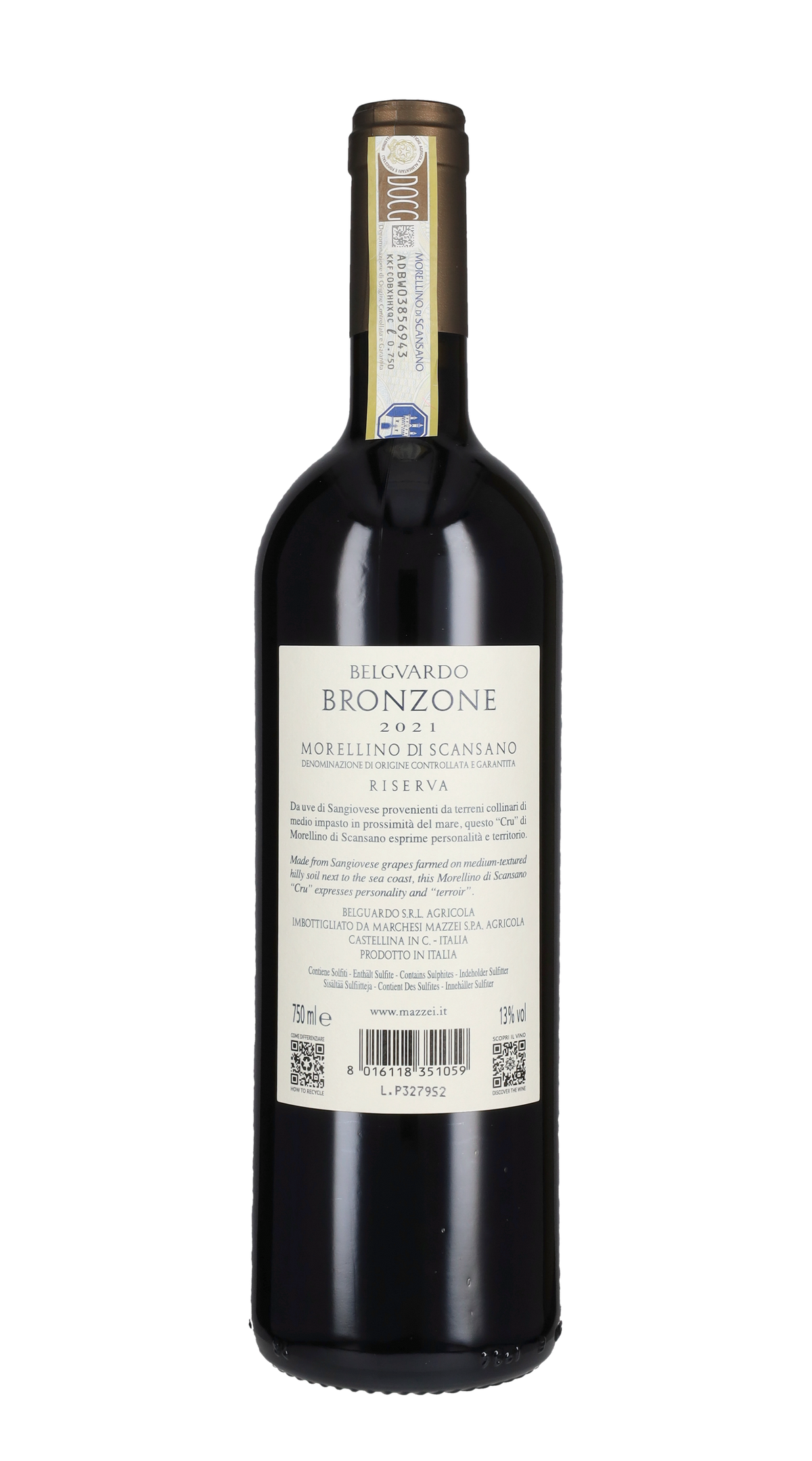 Morellino di Scansano Riserva 'Bronzone' Tenuta Belguardo - Mazzei 2021