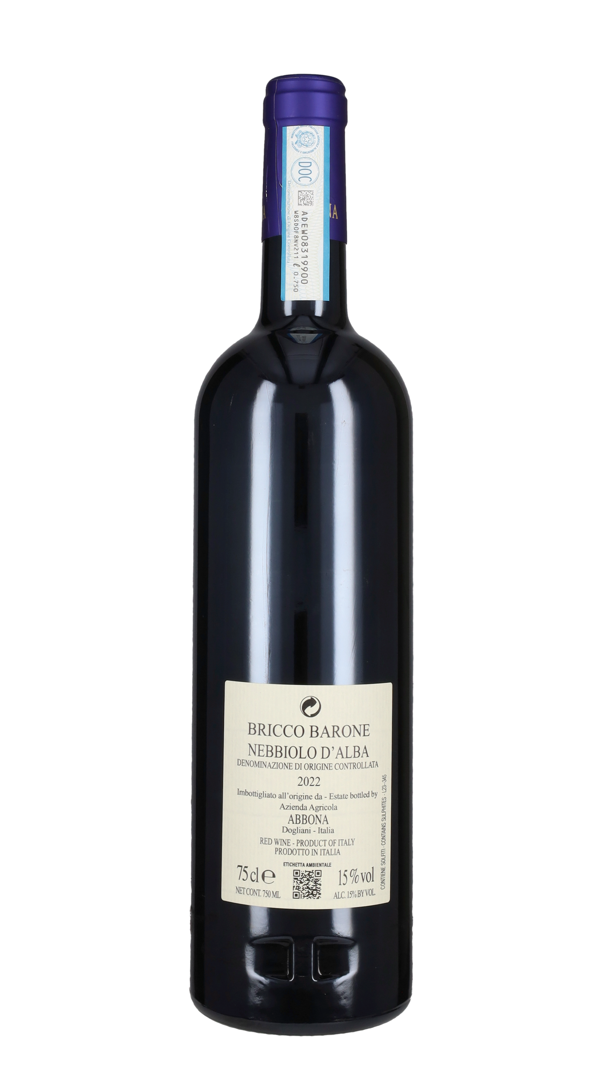 Nebbiolo d'Alba 'Bricco Barone' Marziano Abbona 2022