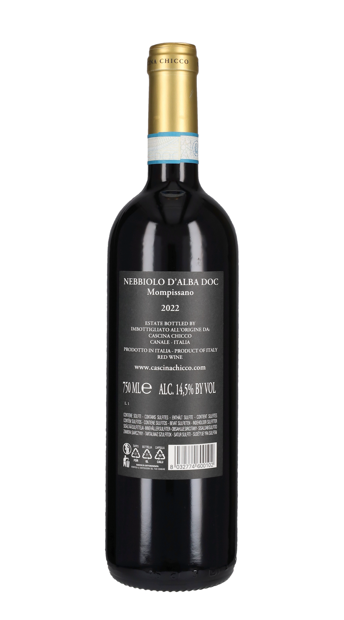 Nebbiolo d'Alba 'Mompissano' Cascina Chicco 2022
