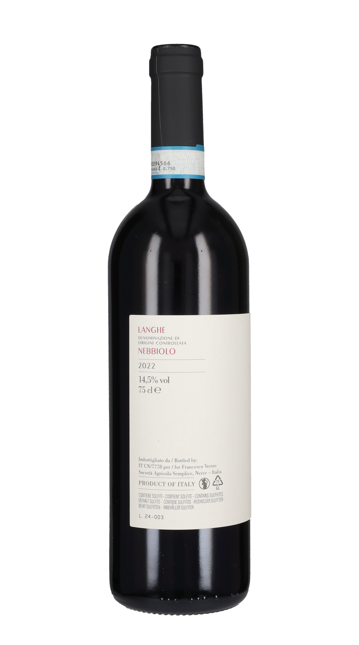 Nebbiolo Langhe Francesco Versio 2022