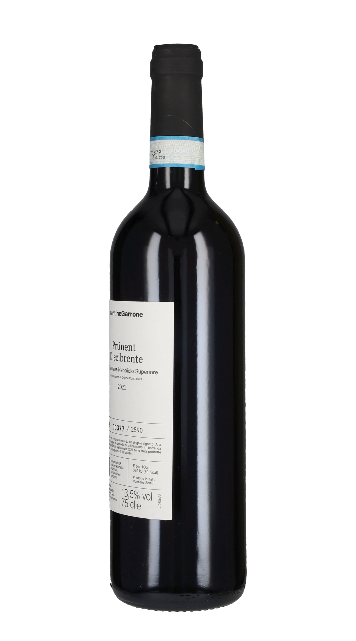 Nebbiolo Superiore Prünent 'Diecibrente' Cantine Garrone 2021