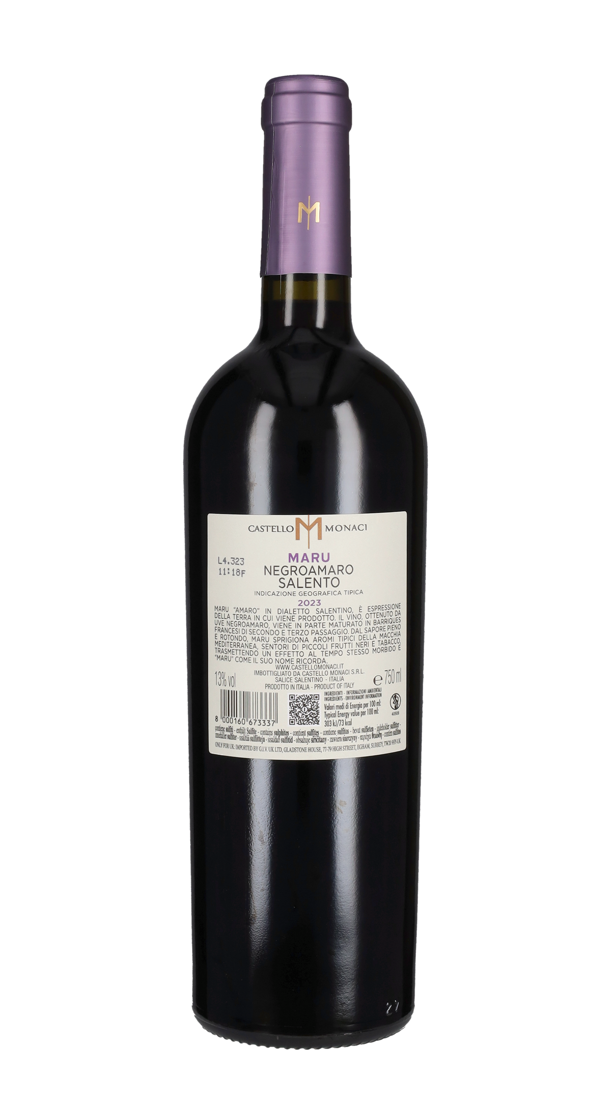 Negroamaro 'Maru' Castello Monaci 2023