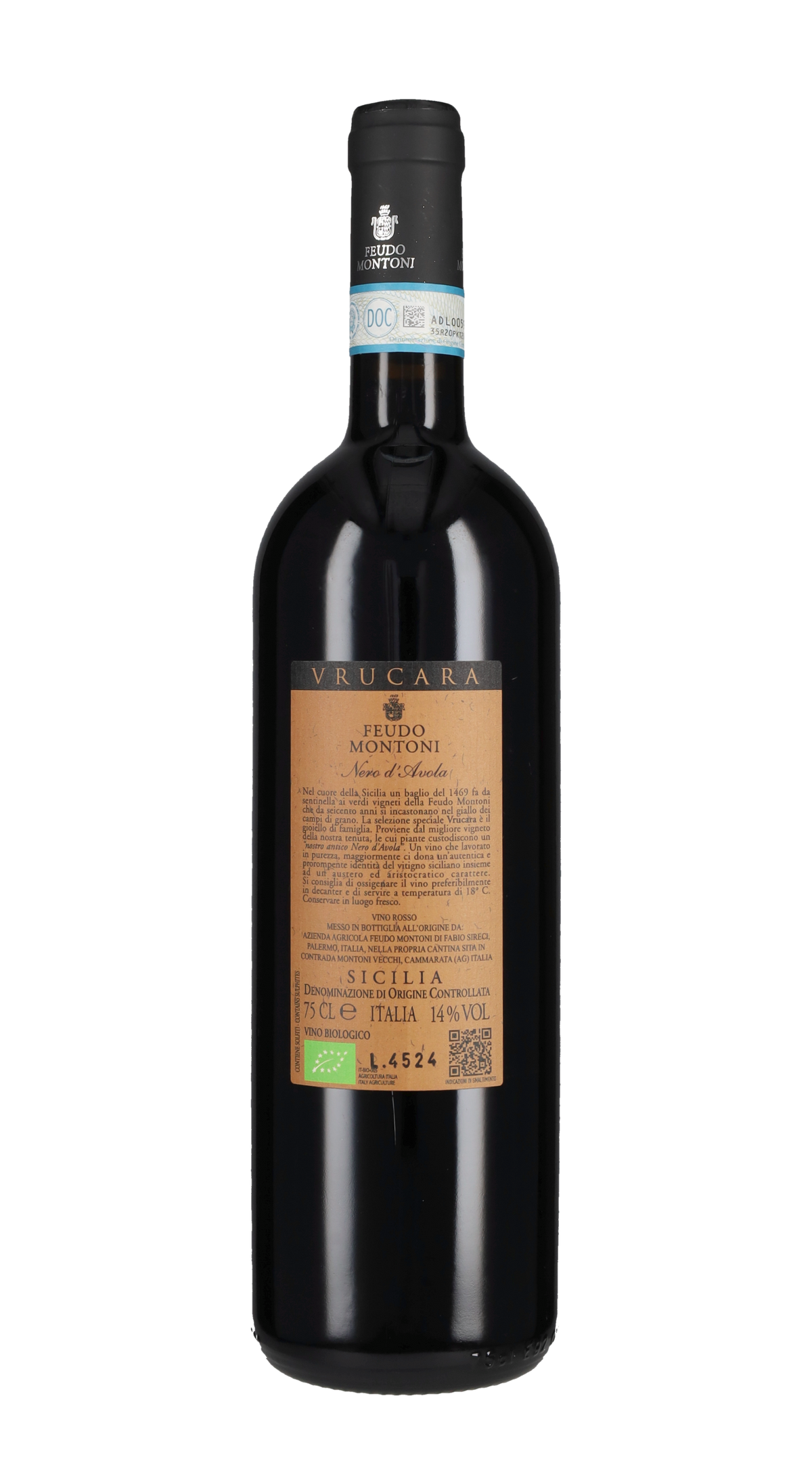 Nero d'Avola 'Vrucara' Feudo Montoni 2019
