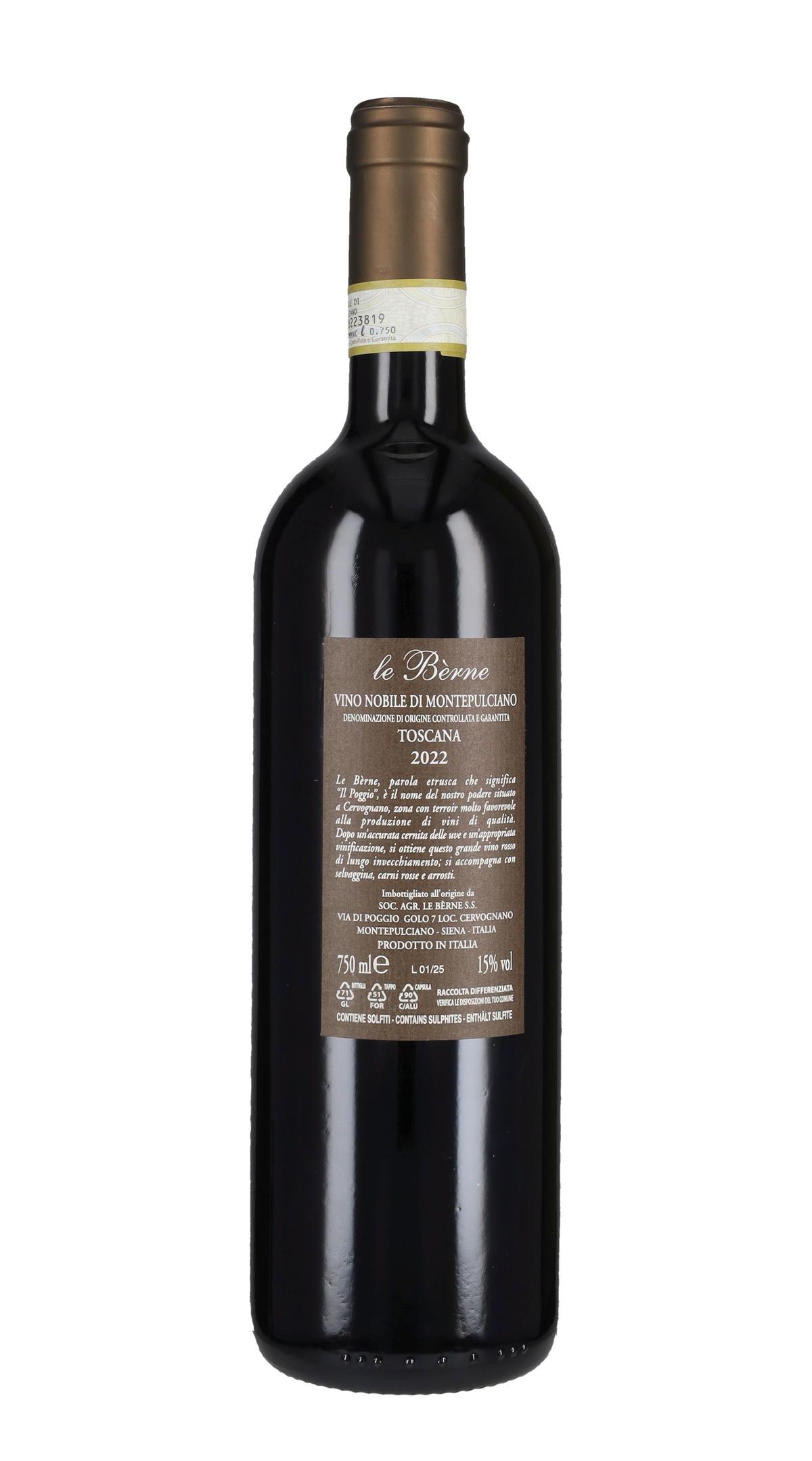 Nobile di Montepulciano Le Berne 2022