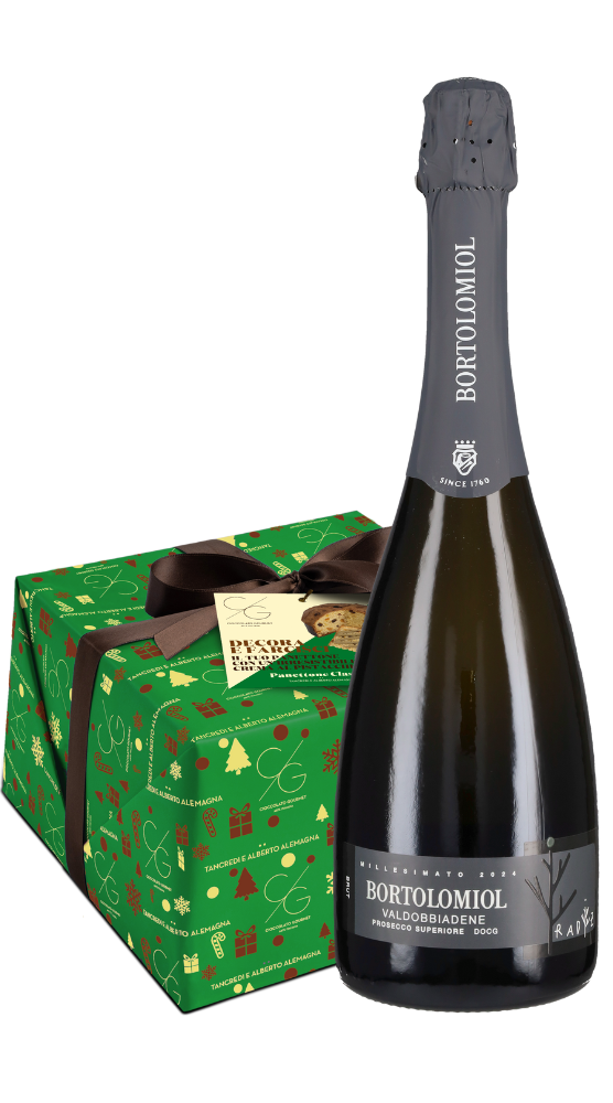 Panettone al Pistacchio Cioccolato Gourmet e Prosecco 'Radiz' Bortolomiol