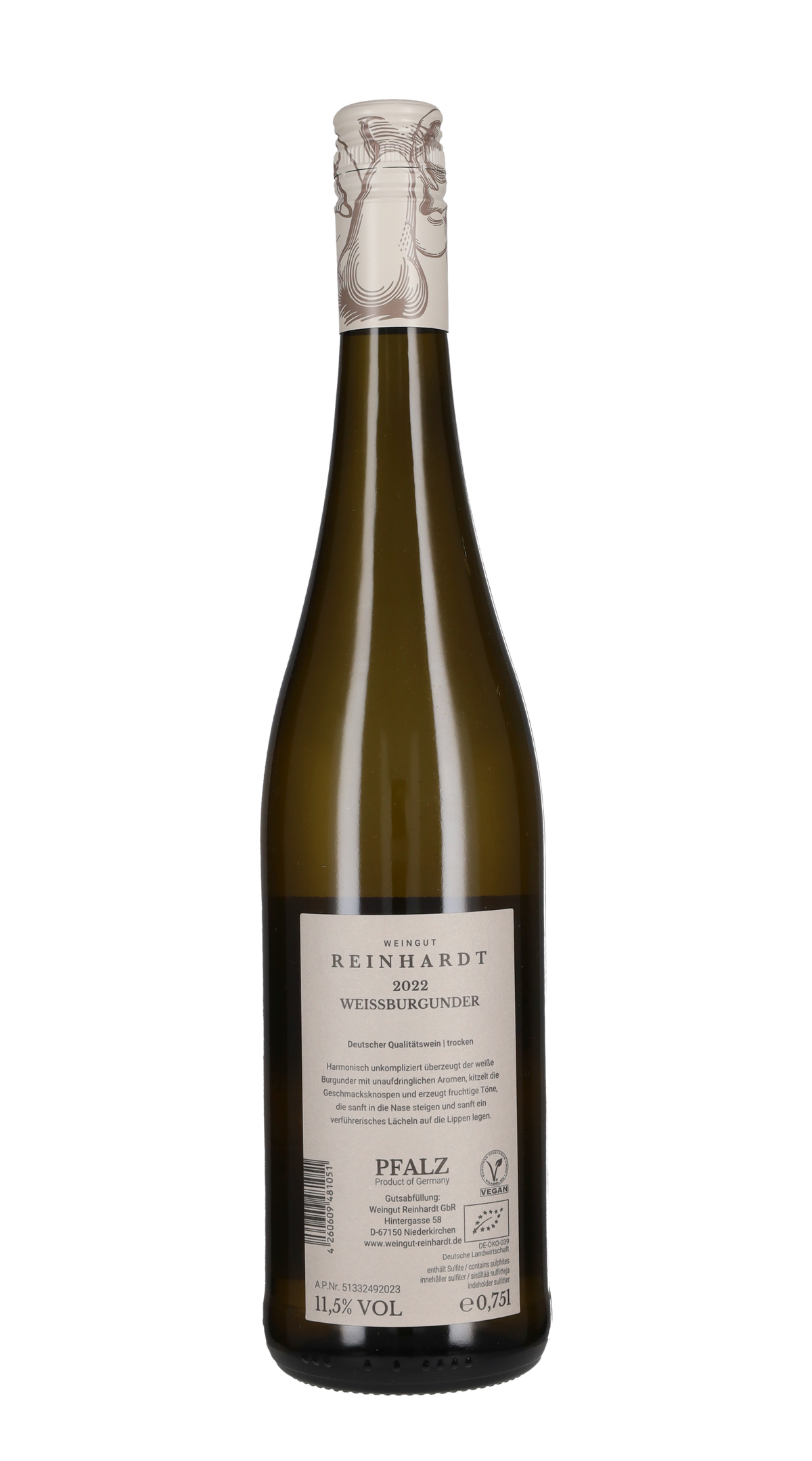 Pinot Bianco Gutswein Weingut Reinhardt 2022