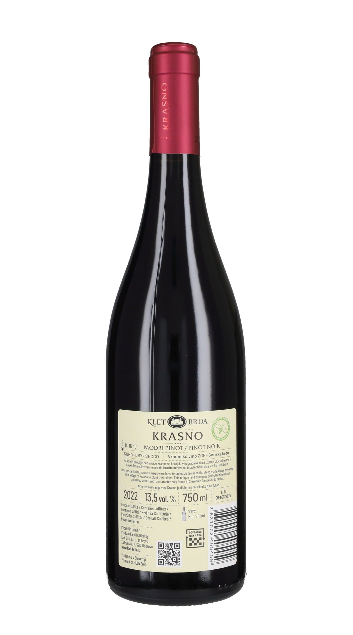 Pinot Nero 'Krasno' Klet Brda 2022
