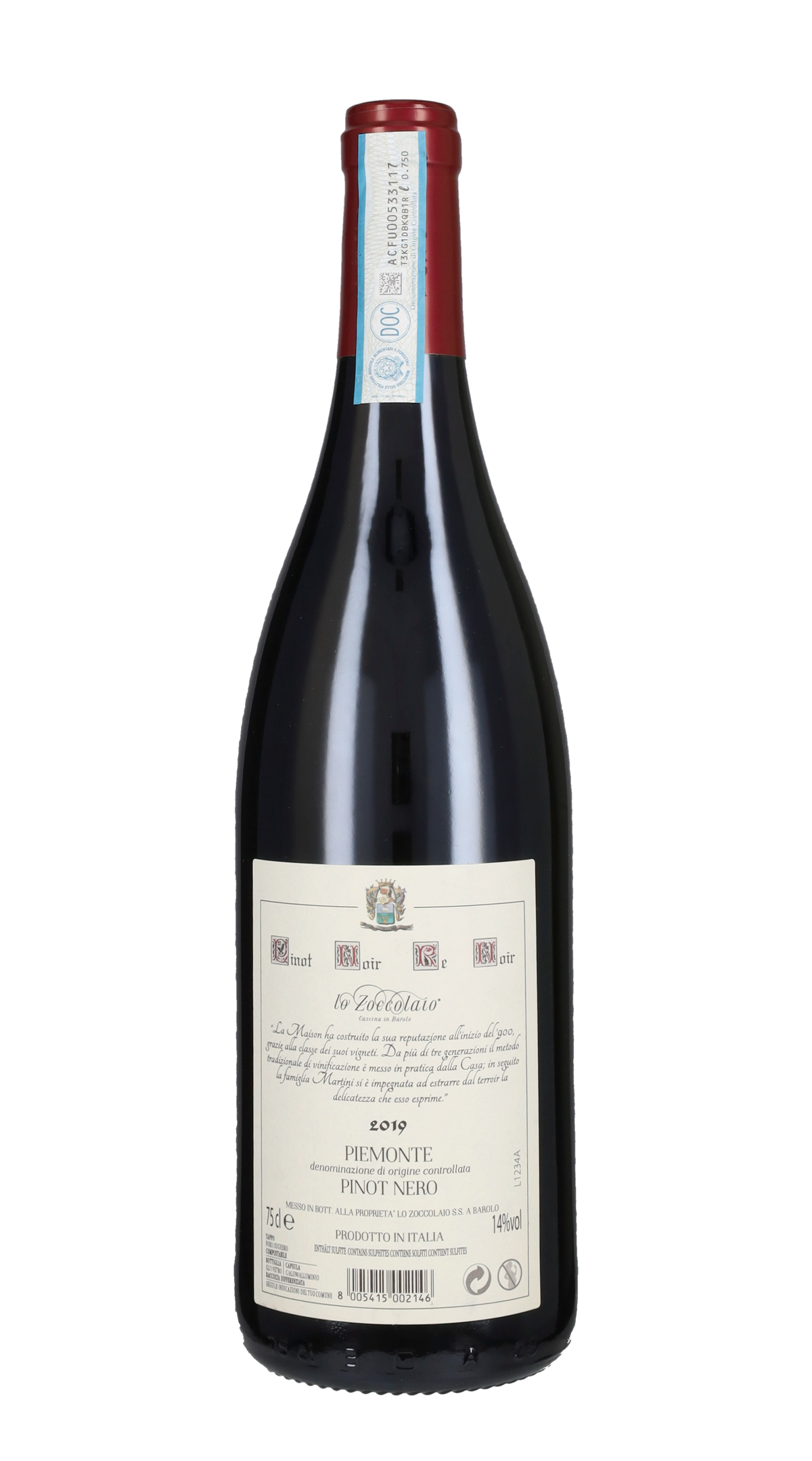 Pinot Nero 'Re Noir' Lo Zoccolaio 2019