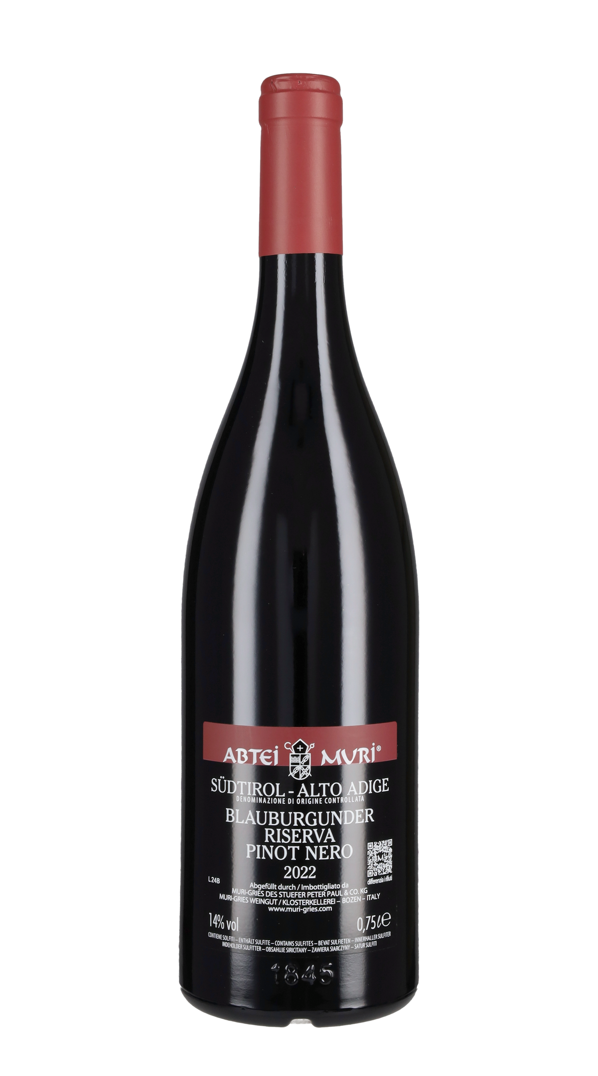 Pinot Nero Riserva 'Abtei Muri' Muri - Gries 2023