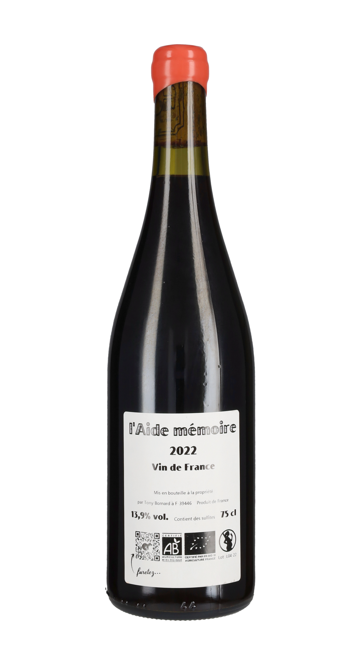 Pinot Noir 'Aide Memoire' Tony Bornard 2022