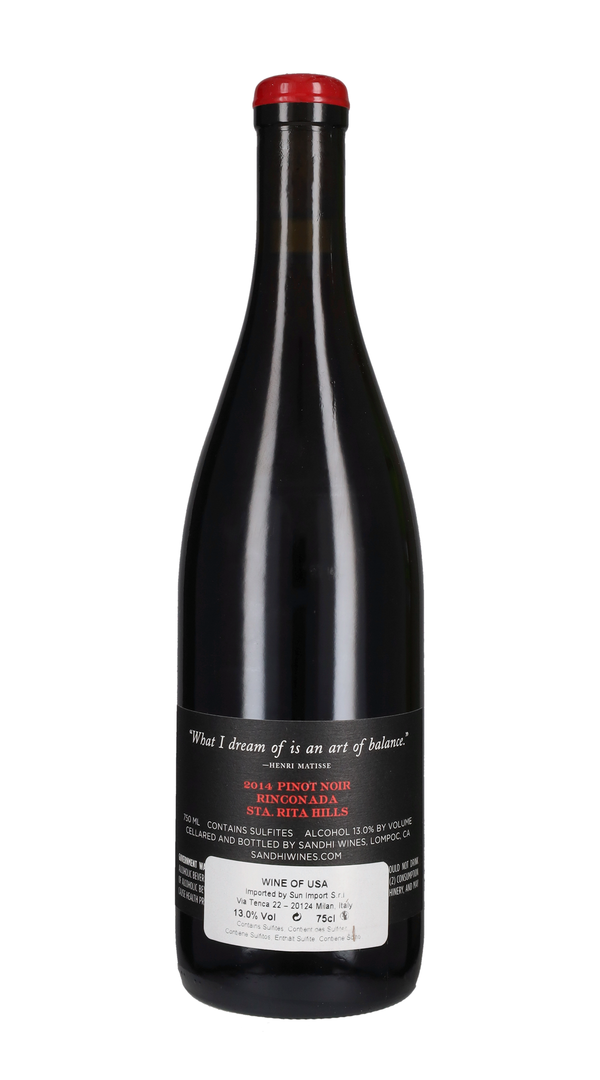 Pinot Noir 'Rincoñada' Sandhi 2014
