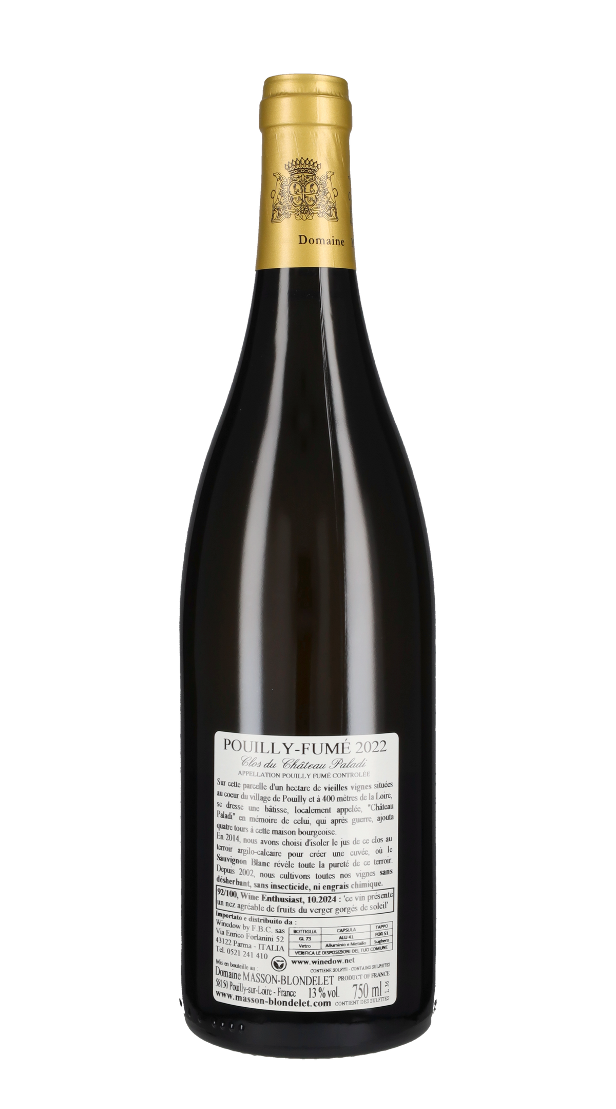 Pouilly-Fumé 'Clos du Chateau Paladi' Masson Blondelet 2022