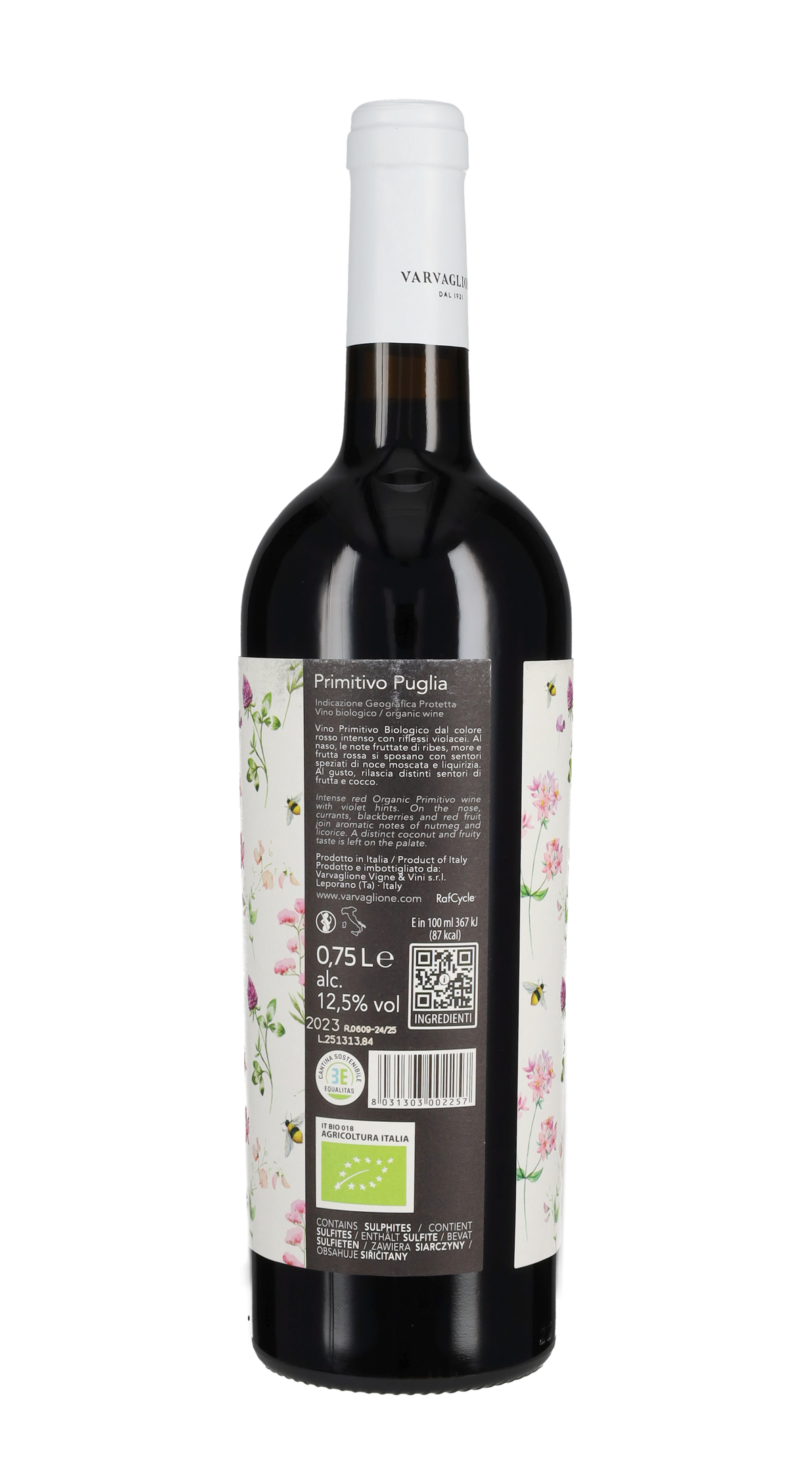 Primitivo Bio '12 e Mezzo' Varvaglione 2023