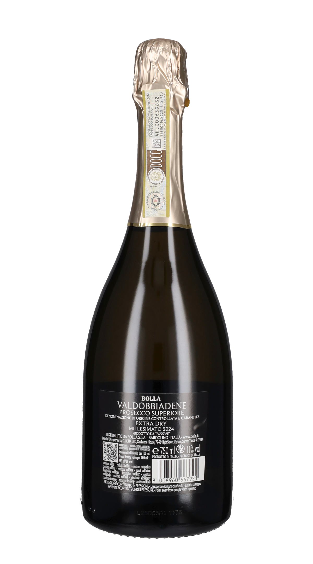 Prosecco di Valdobbiadene Superiore Extra Dry Bolla 2024