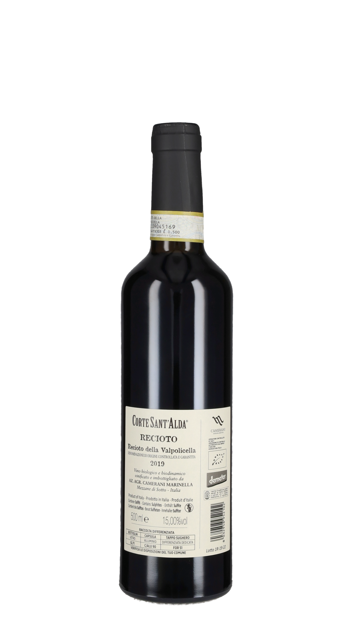 Recioto della Valpolicella Camerani - Corte Sant'Alda 2019 - 50cl