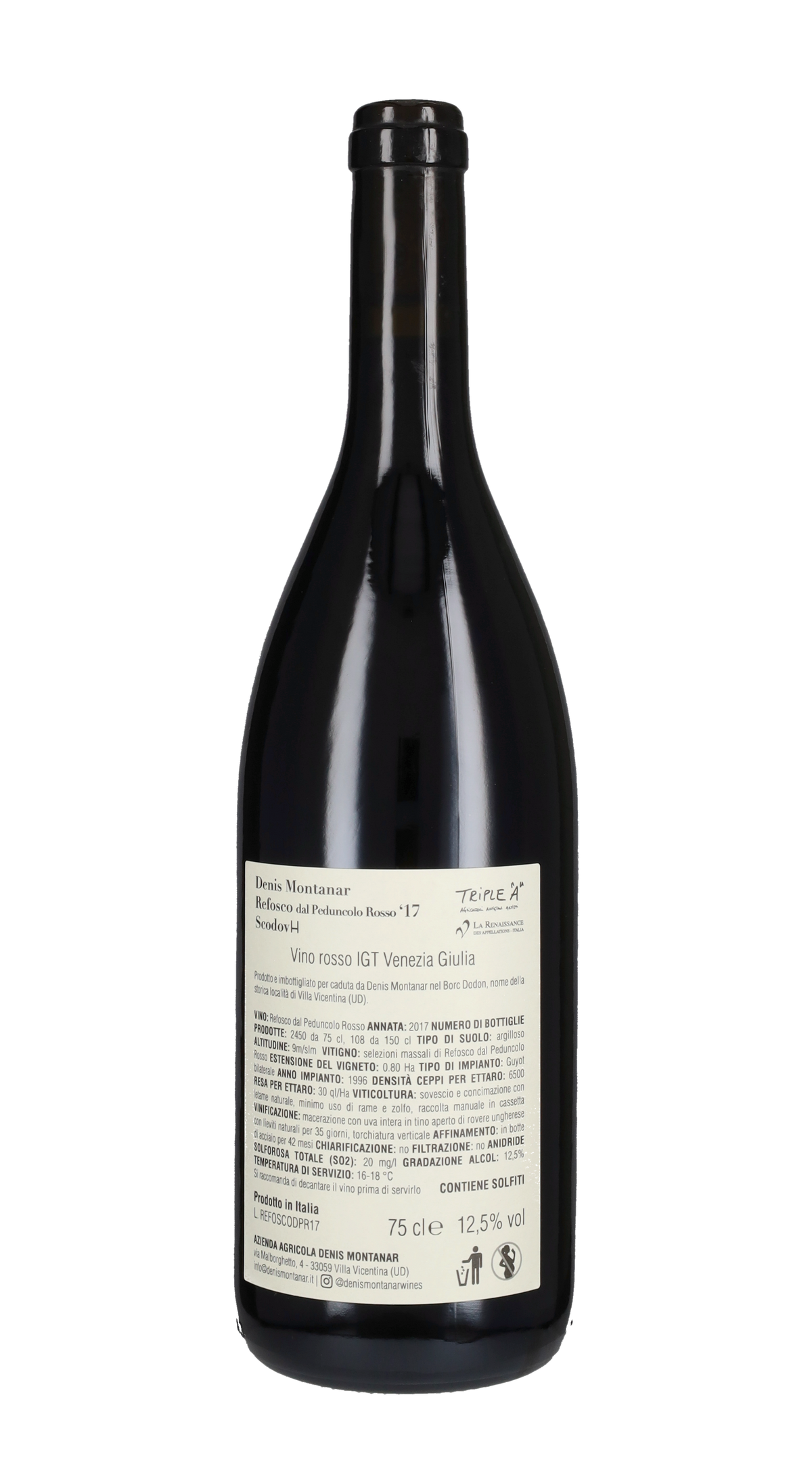 Refosco Scodovacca Denis Montanar 2017