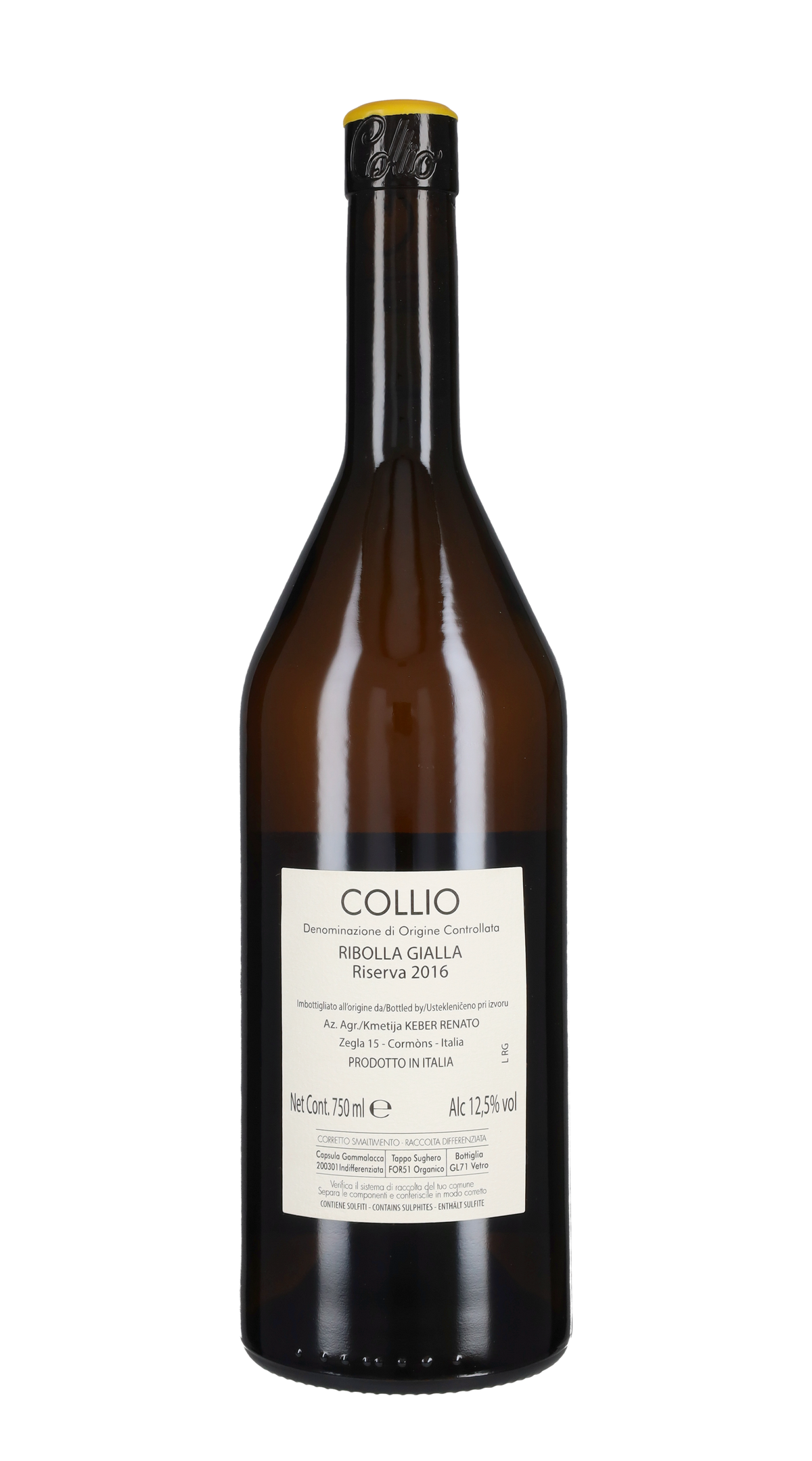 Ribolla Gialla Riserva 'Extreme' Renato Keber 2016