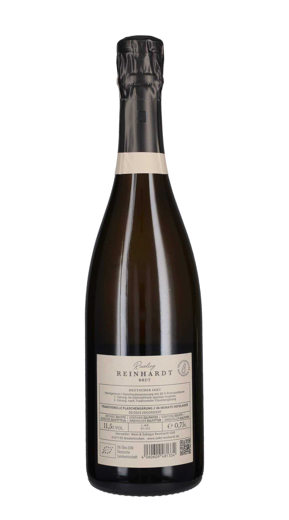 Riesling Brut '46 mesi' Weingut Reinhardt
