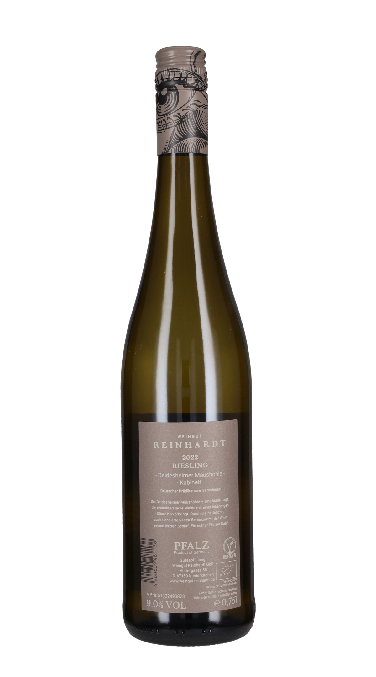 Riesling Kabinett Ortswein Deidesheimer Maushohle Weingut Reinhardt 2022