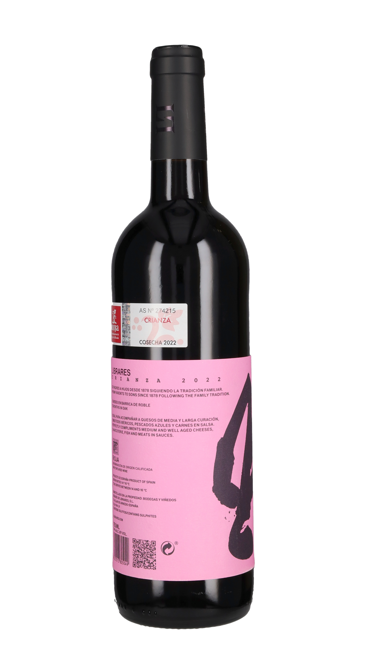 Rioja Crianza Señorio De Librares 2022