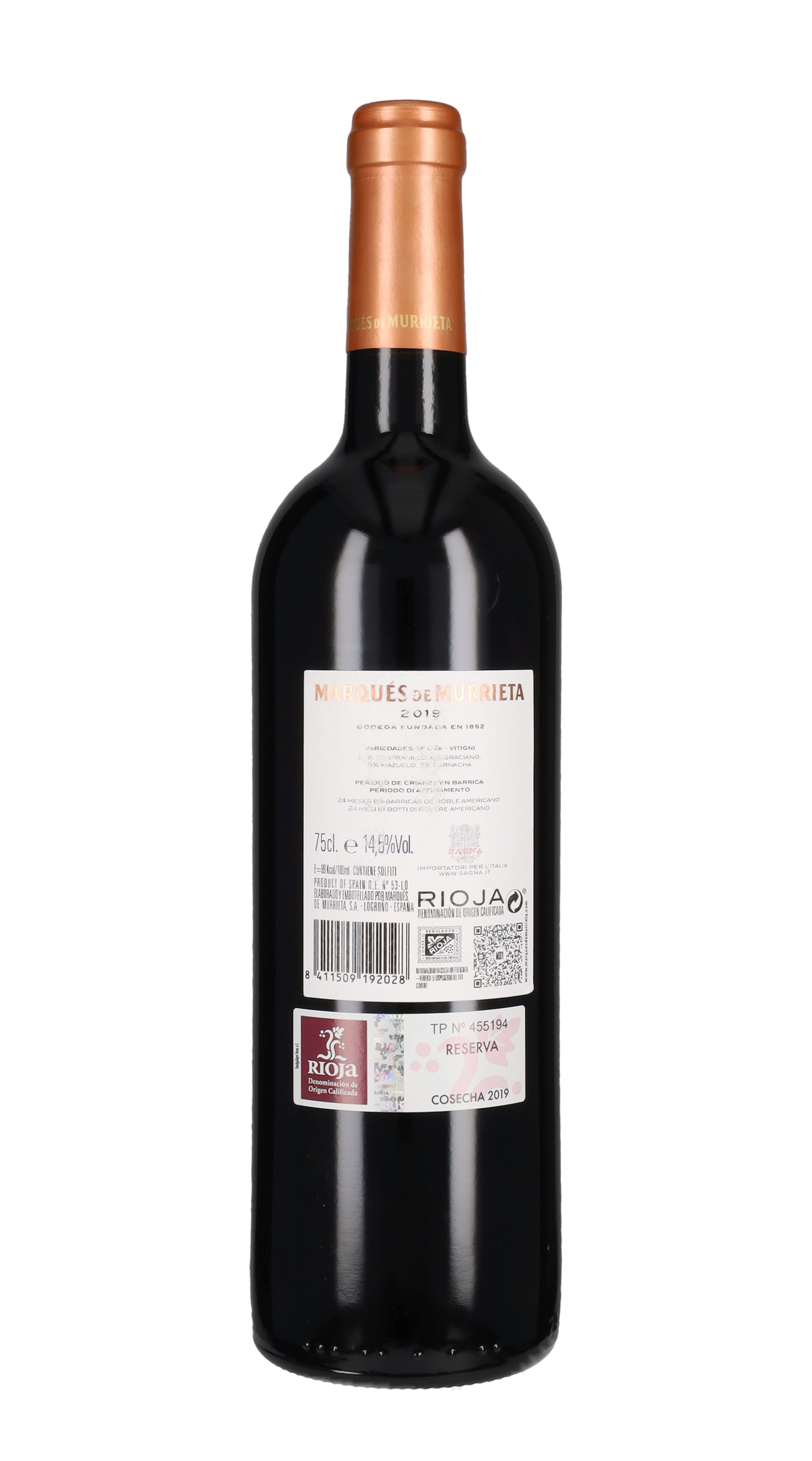 Rioja Reserva Marques de Murrieta 2019