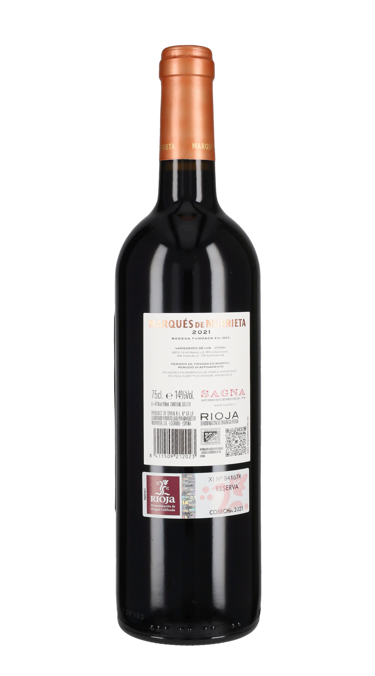 Rioja Reserva Marques de Murrieta 2021