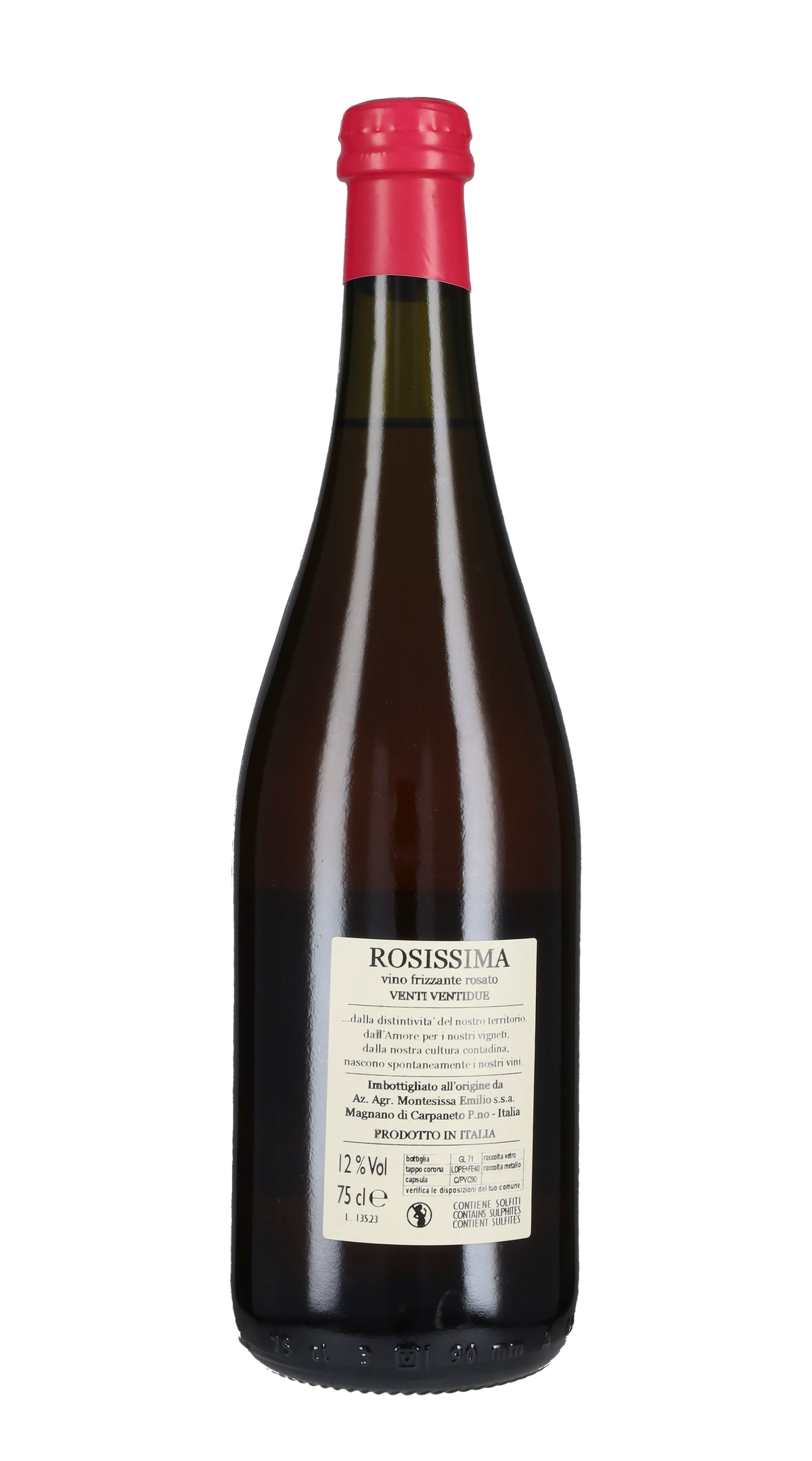 Rosato Frizzante 'Rosissima' Emilio Montesissa