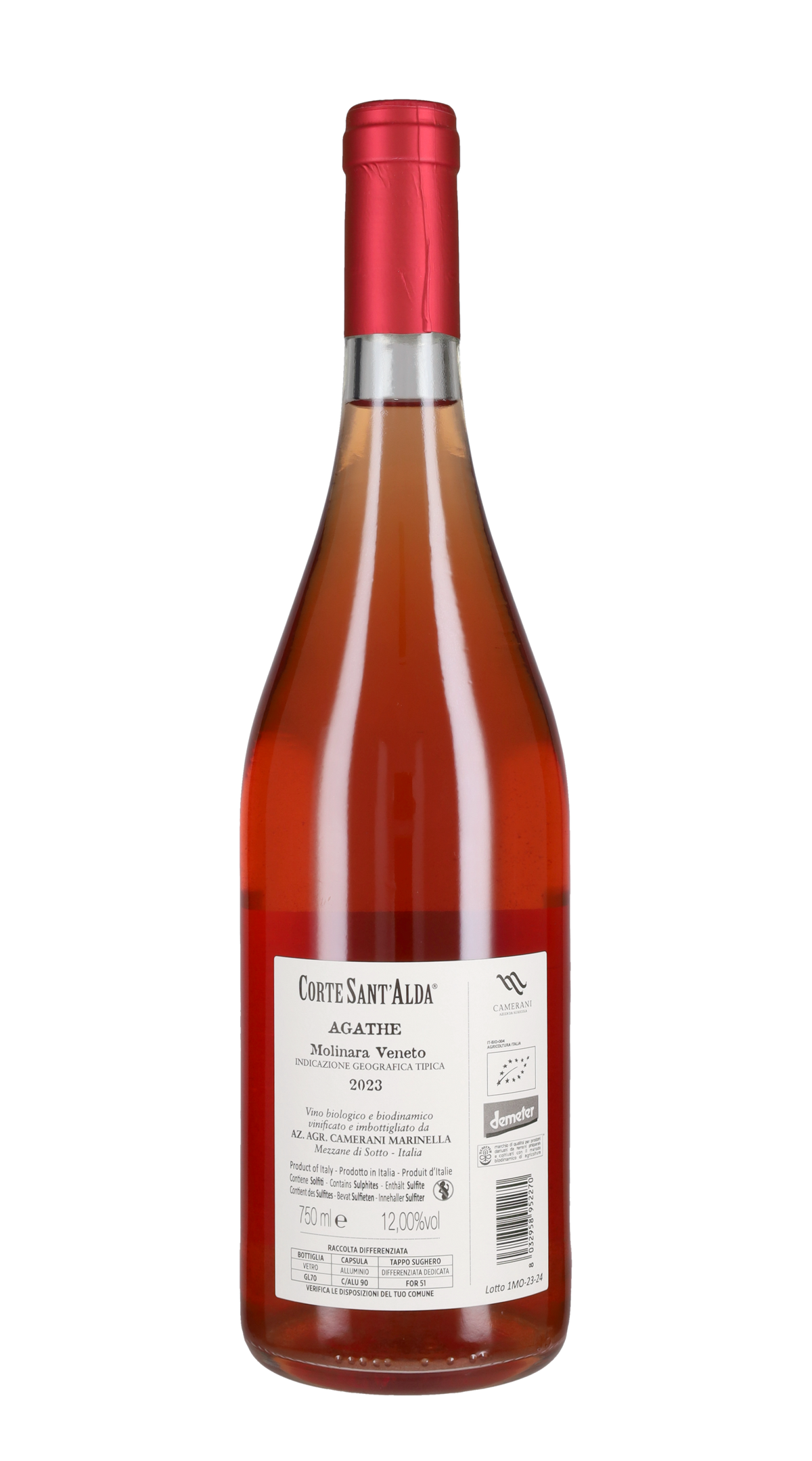 Rosato in Anfora 'Agathe' Camerani - Corte Sant'Alda 2023