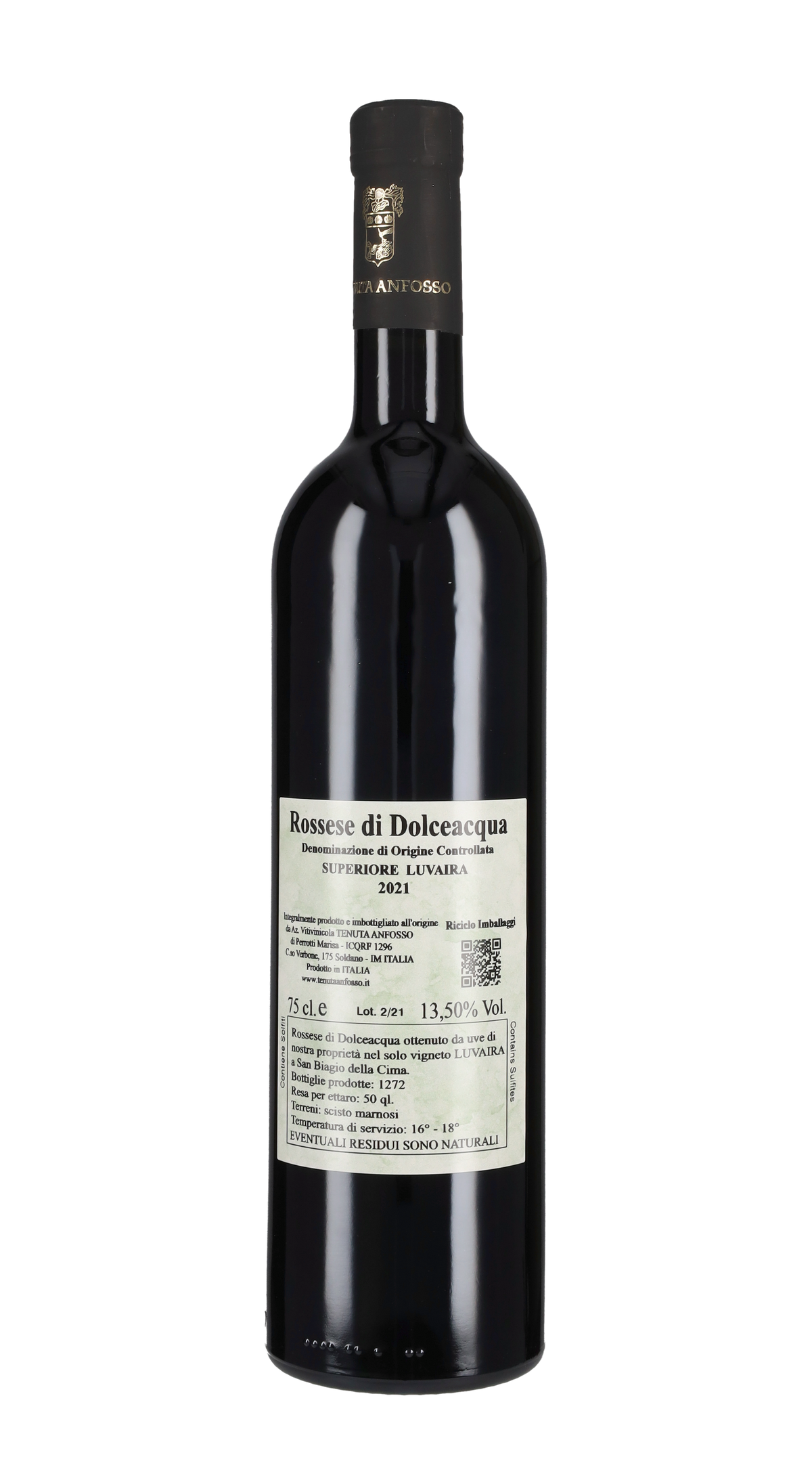 Rossese di Dolceacqua Superiore 'Luvaira' Tenuta Anfosso 2021