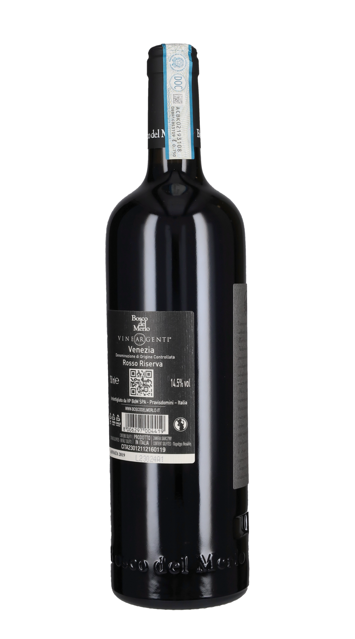 Rosso Riserva 'Vineargenti' Bosco del Merlo 2019