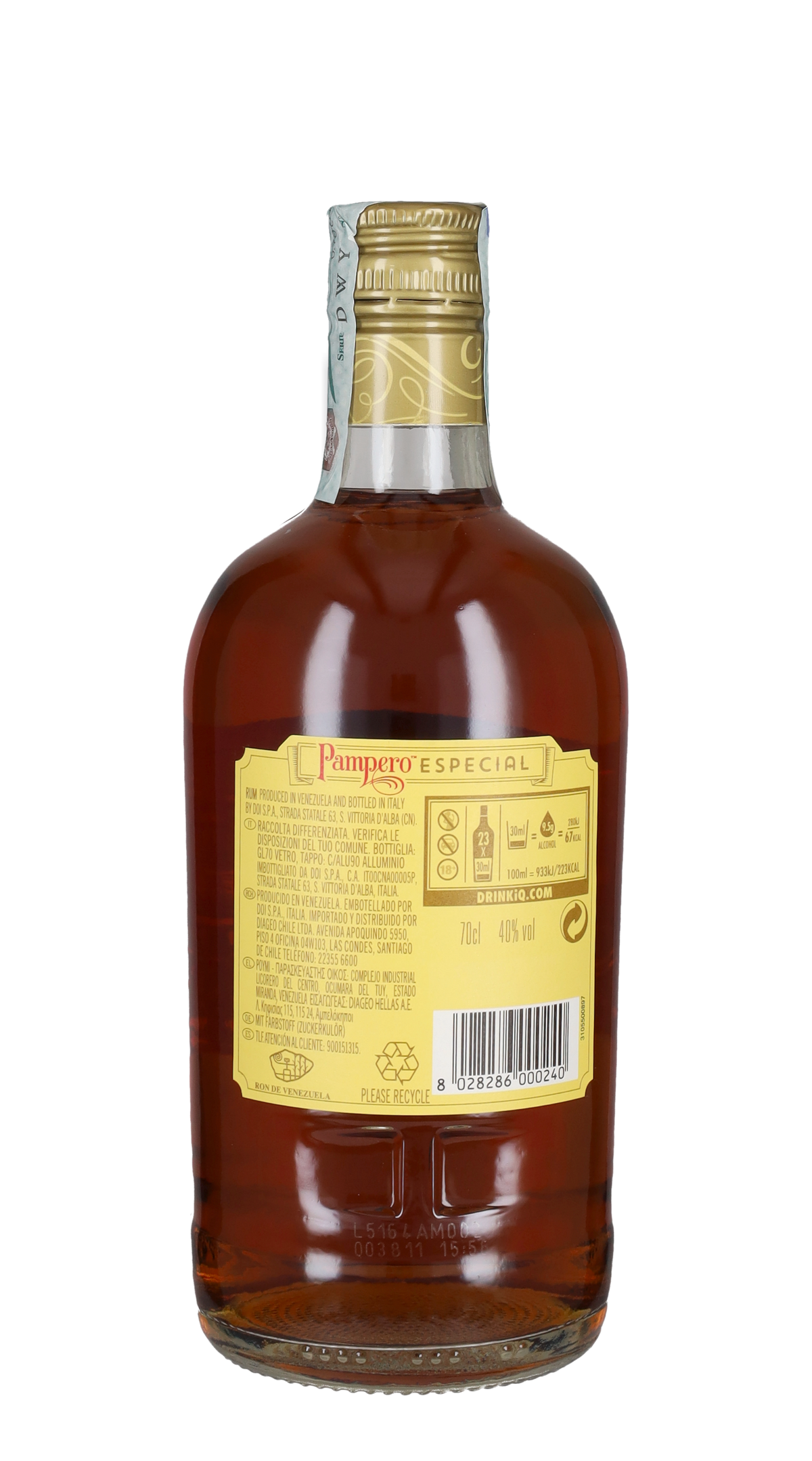 Rum Anejo 'Especial' Pampero