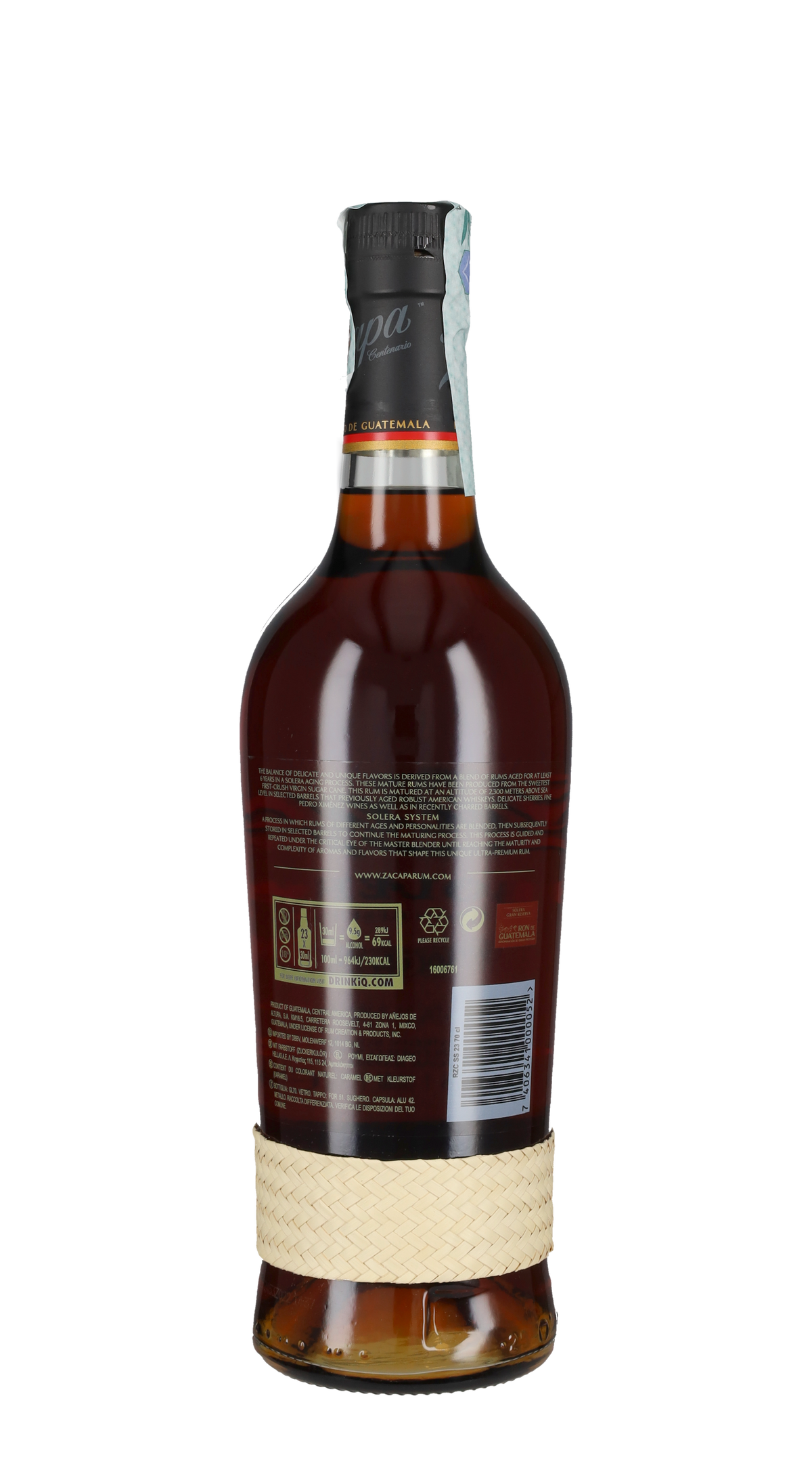 Rum Zacapa Solera Gran Reserva - 70cl