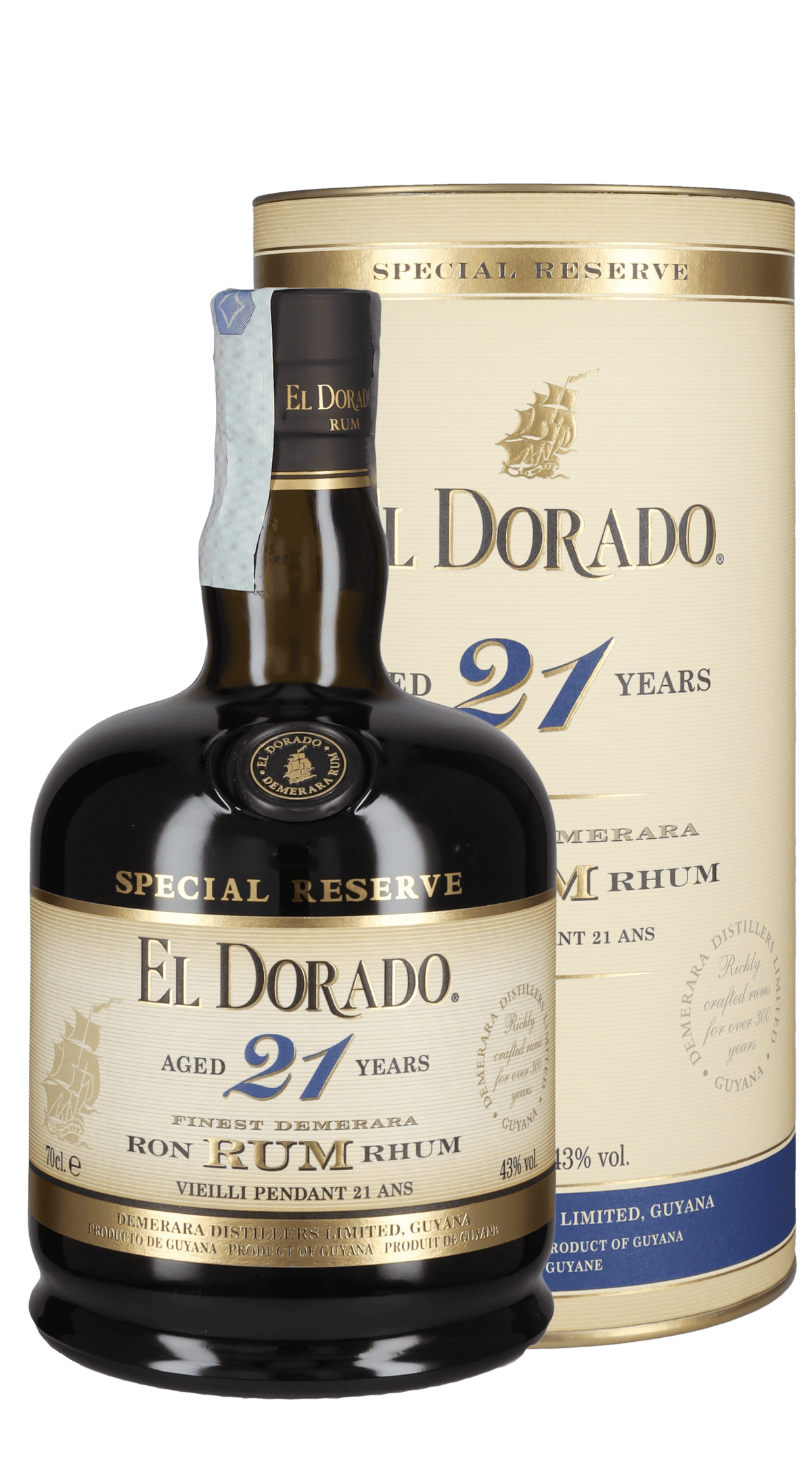 Rum Special Reserve El Dorado Demerara 21 Anni