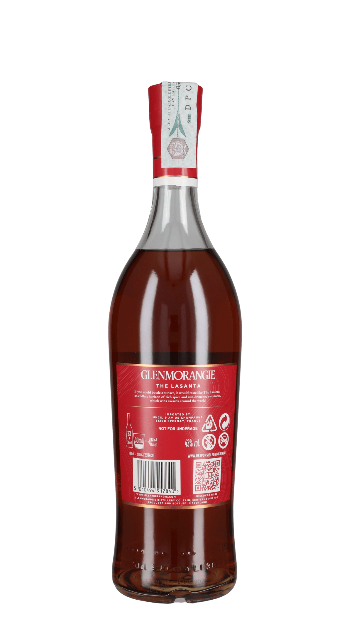 Whisky Single Malt Sherry Cask Finish 'Lasanta' Glenmorangie 12 Anni