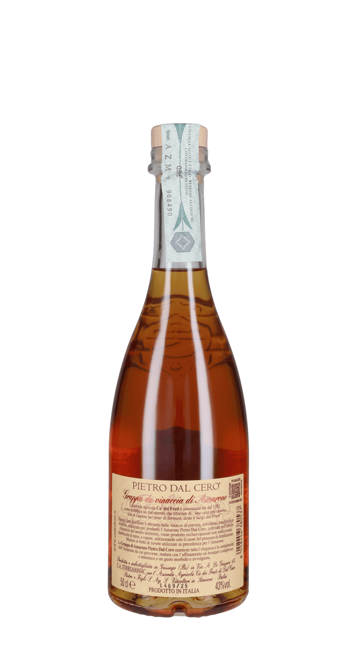 Grappa di Amarone 'Pietro Dal Cero' Ca' Dei Frati - 50cl