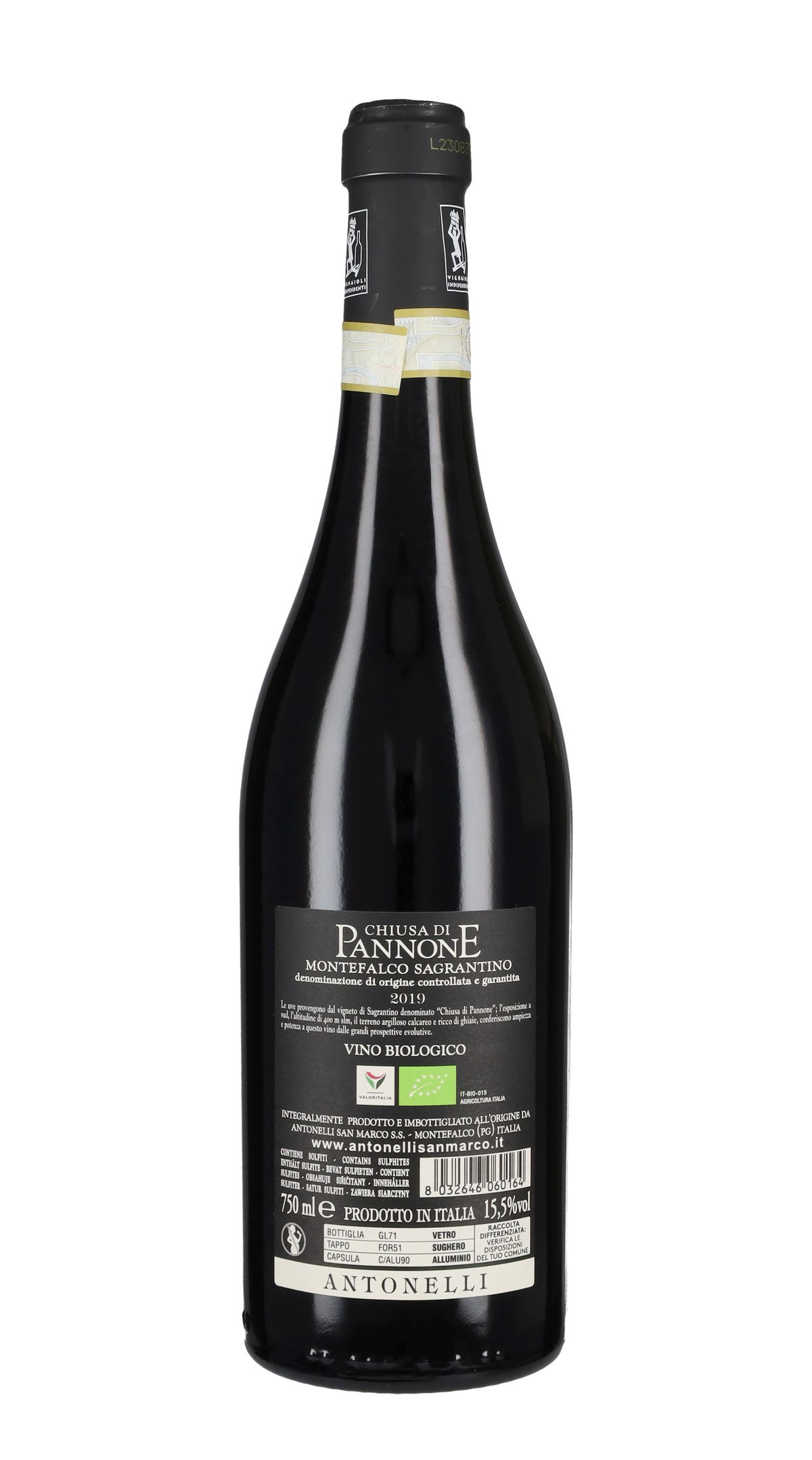Sagrantino di Montefalco 'Chiusa di Pannone' Antonelli San Marco 2019