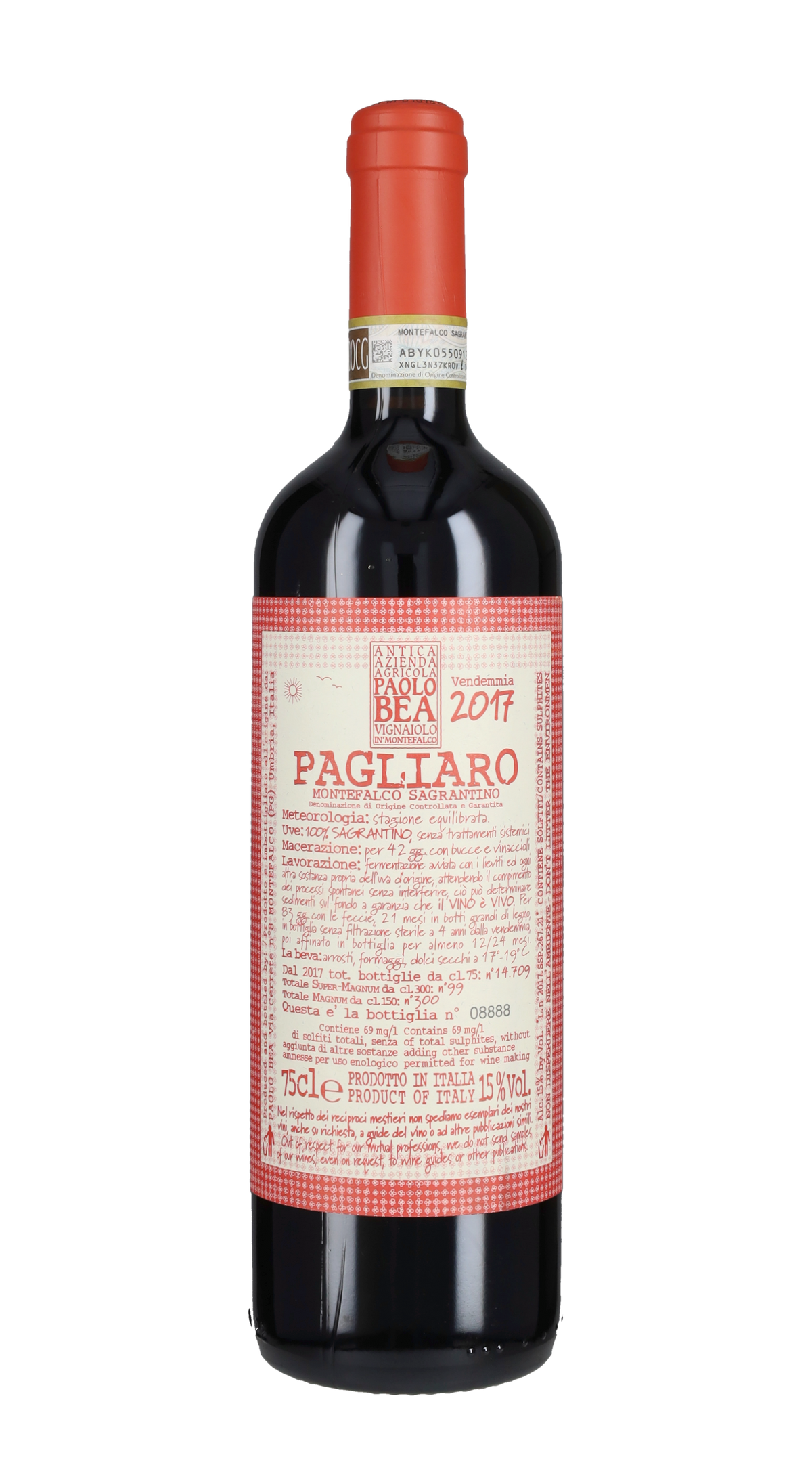 Sagrantino di Montefalco 'Pagliaro' Paolo Bea 2017