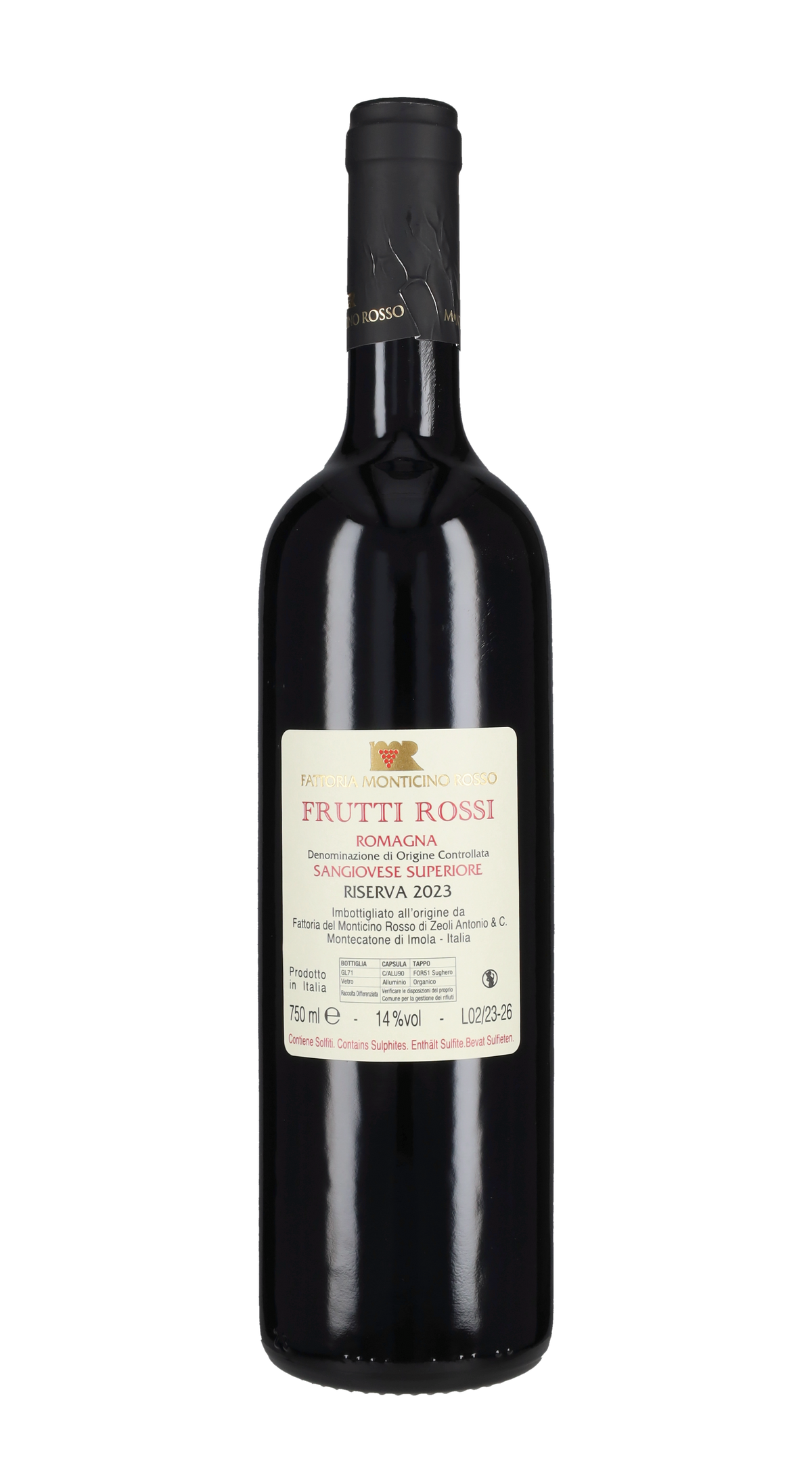Sangiovese di Romagna Riserva 'Frutti Rossi' Fattoria Monticino Rosso 2023