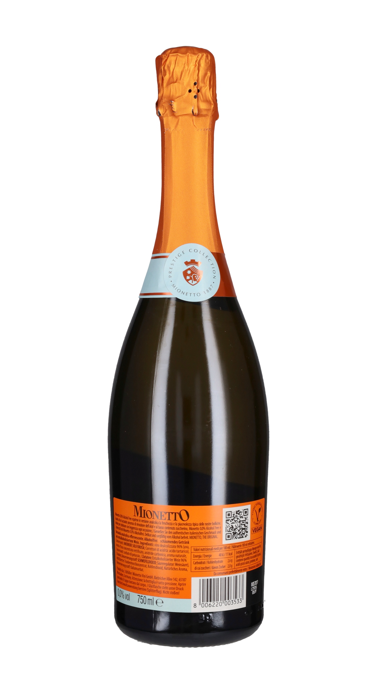Spumante Alcohol Free 0,0% Prestige Mionetto