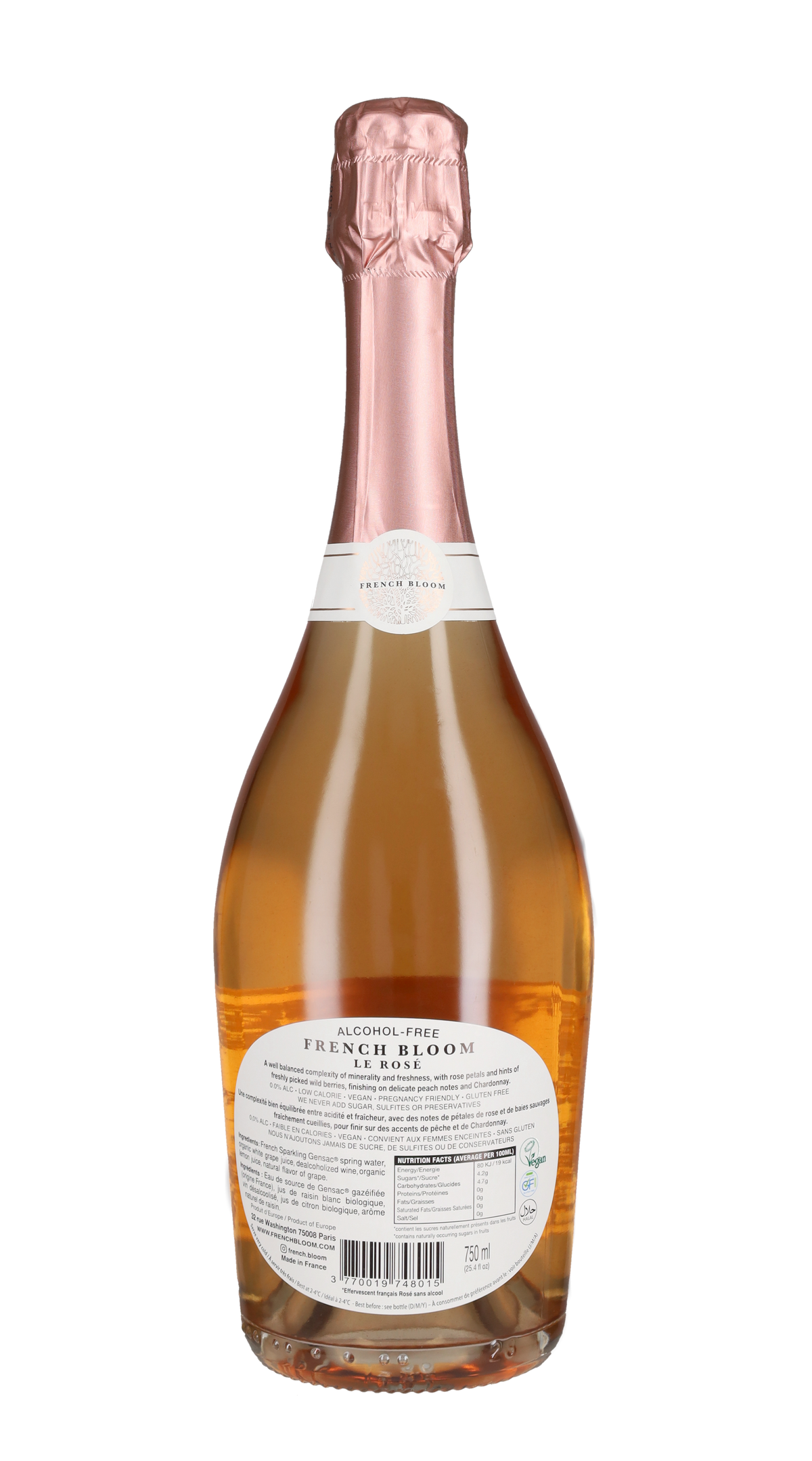 Spumante Alcohol Free 'Le Rosé' French Bloom