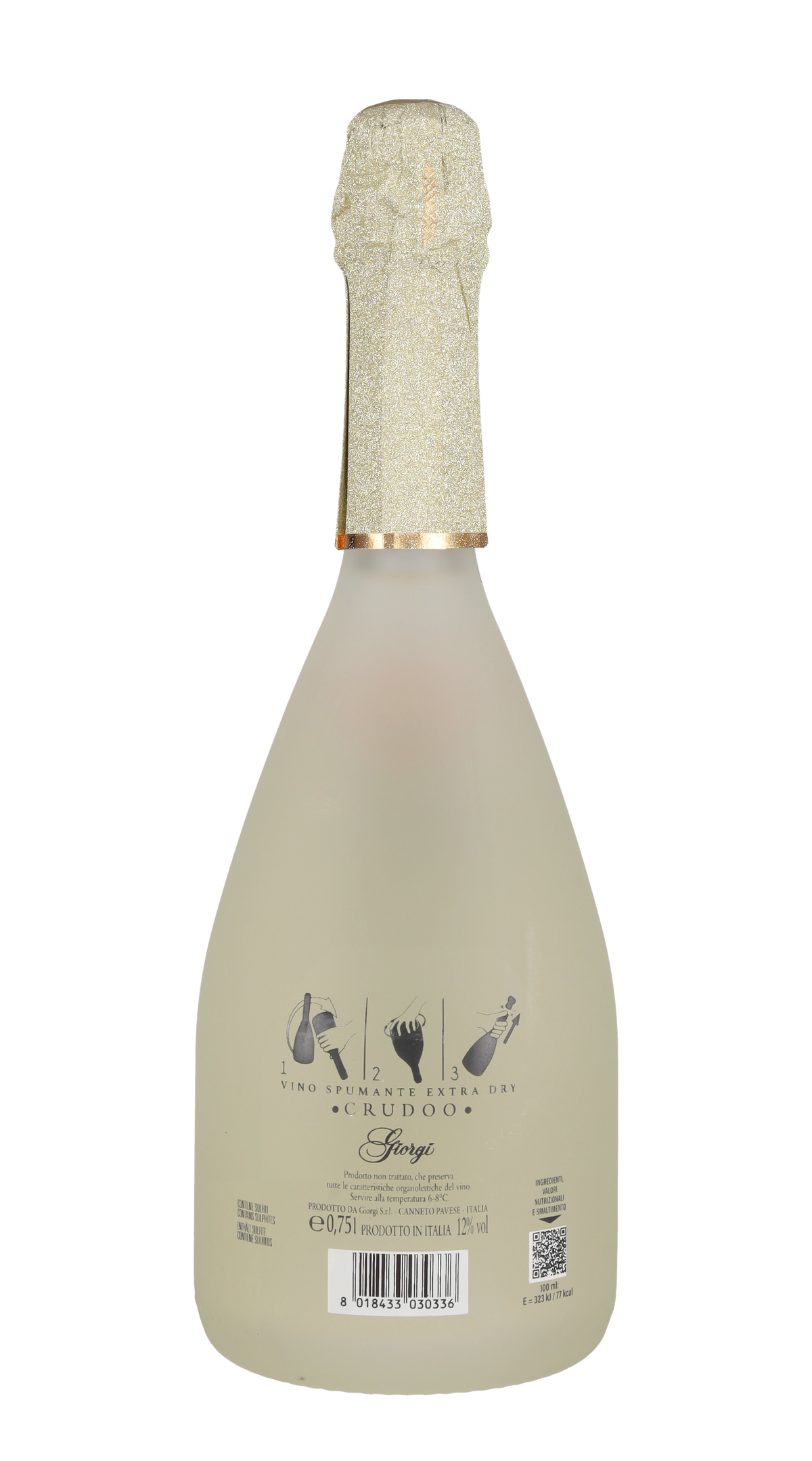 Spumante Extra Dry non filtrato 'Crudoo' Giorgi
