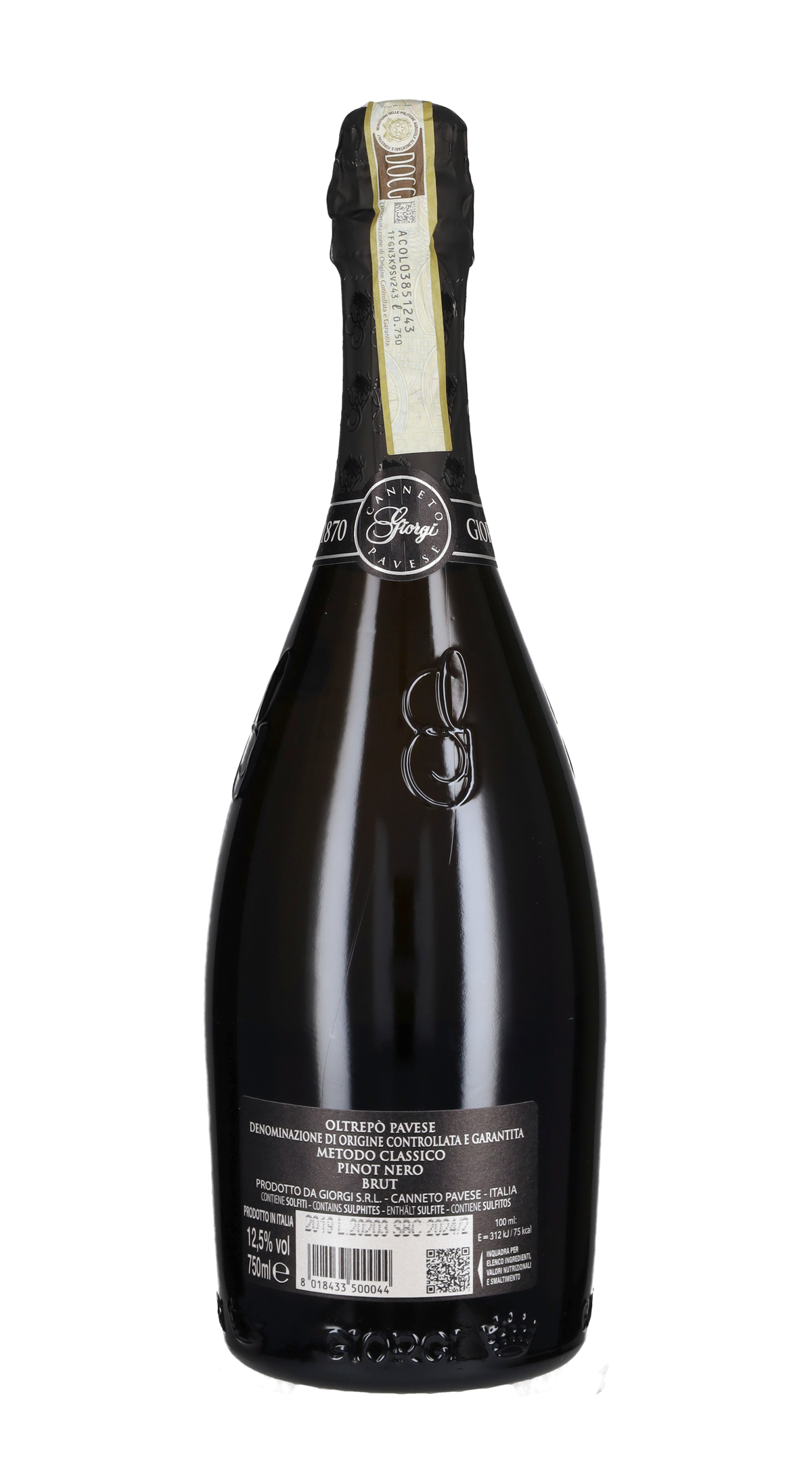 Spumante Metodo Classico Brut Gran Cuvée Storica 'Giorgi 1870' Giorgi 2019