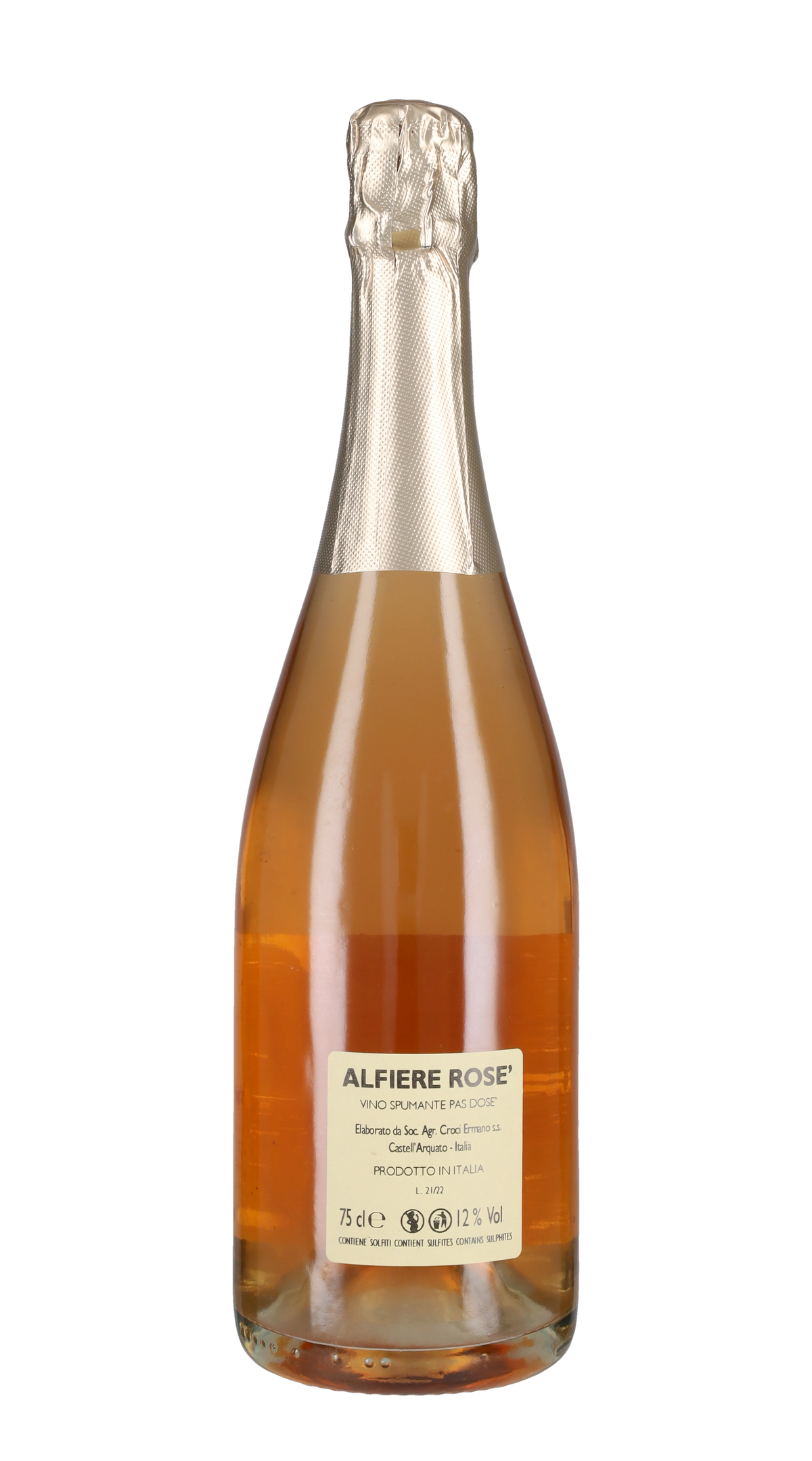 Spumante Metodo Classico Pas Dosé Rosé 'Alfiere' Croci