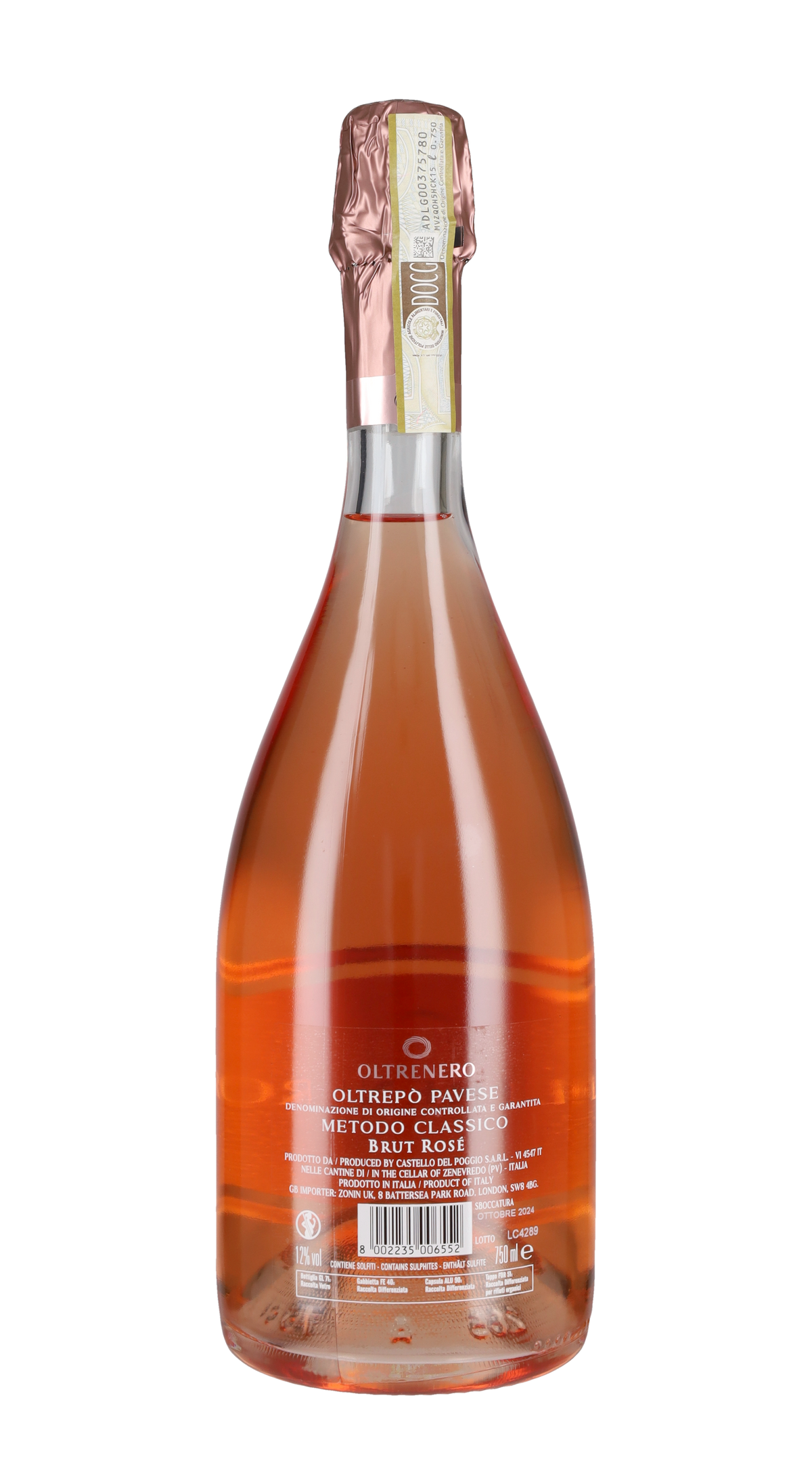 Spumante Metodo Classico Rosé Brut 'Oltrenero' Tenuta Il Bosco