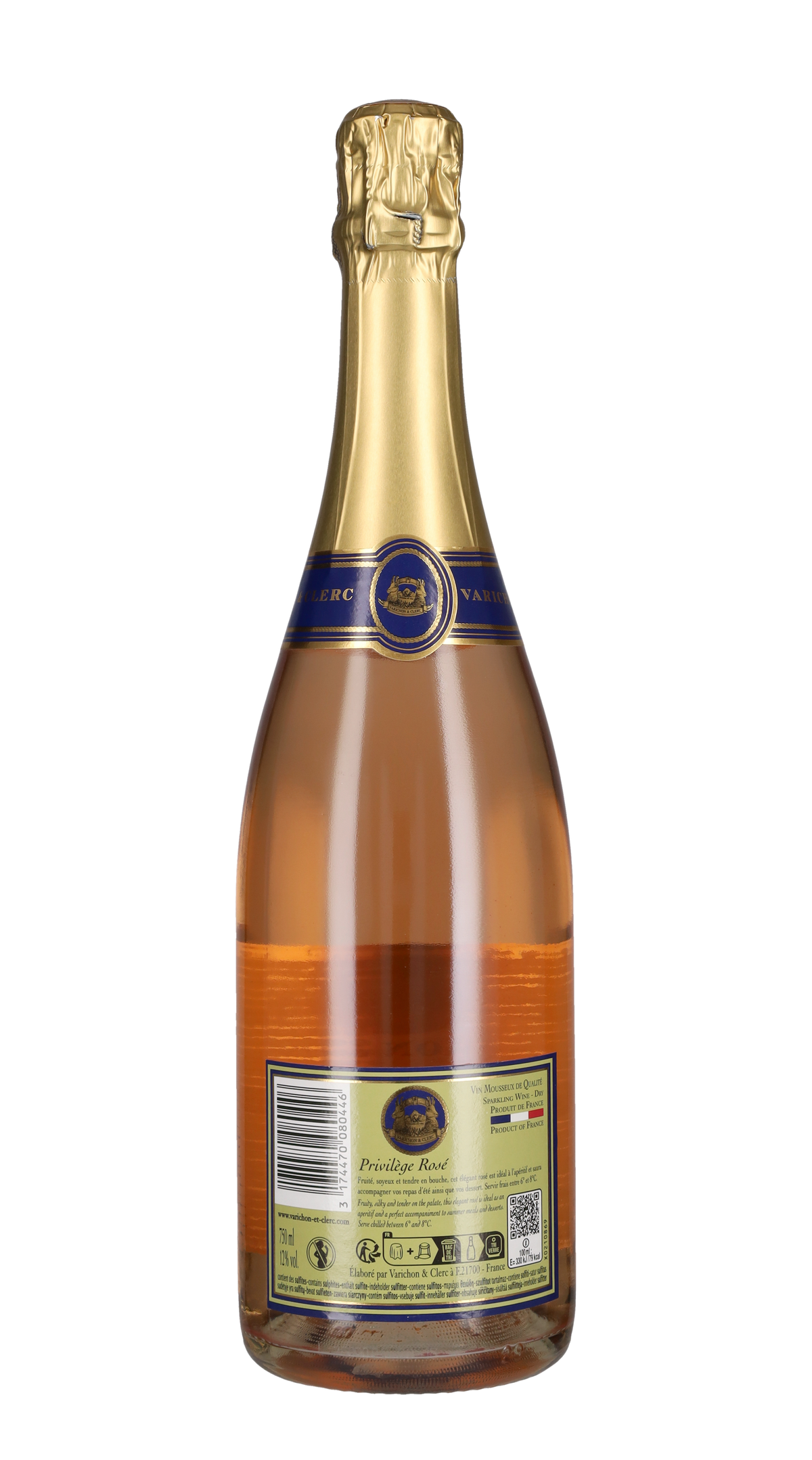 Spumante Metodo Classico Rosè 'Privilege' Varichon & Clerc