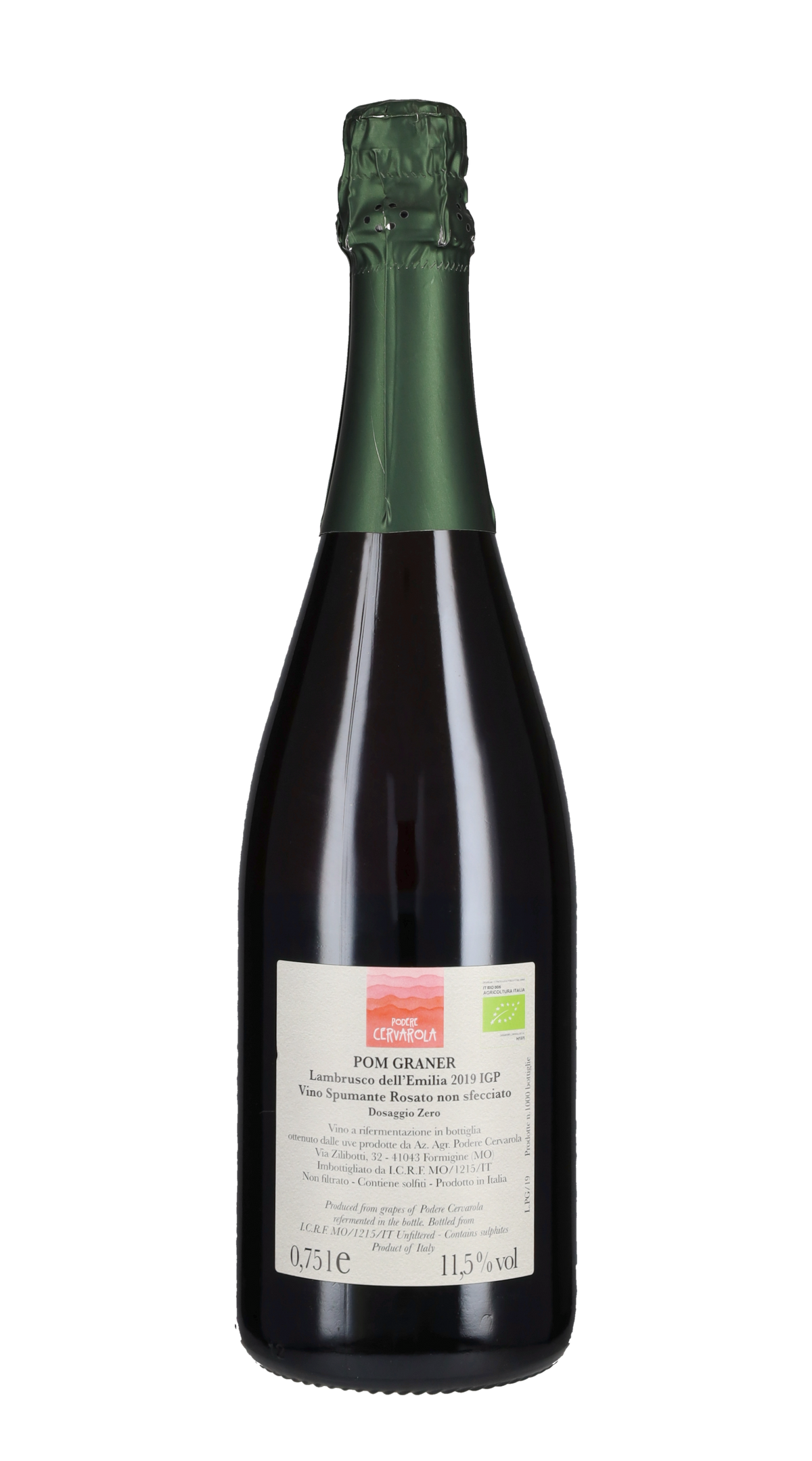 Spumante Rosato 'Pom Graner' Podere Cervarola 2019