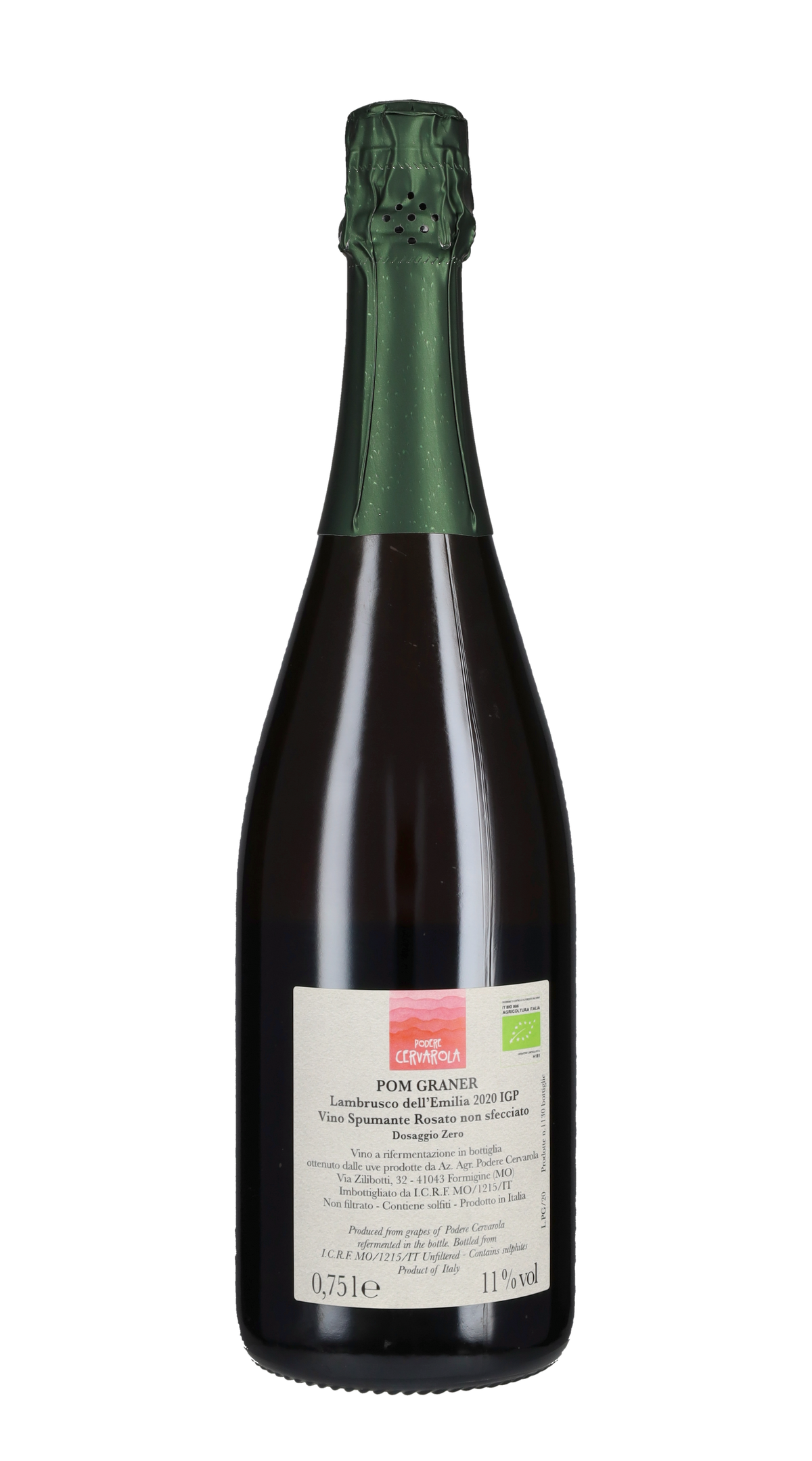 Spumante Rosato 'Pom Graner' Podere Cervarola 2020